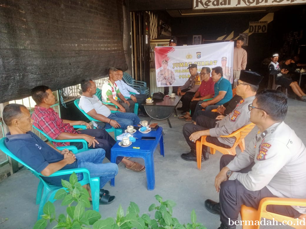 Polres Siak dan Anggota Lakukan Jumat Curhat Bersama Tokoh Masyarakat dan Pemuda