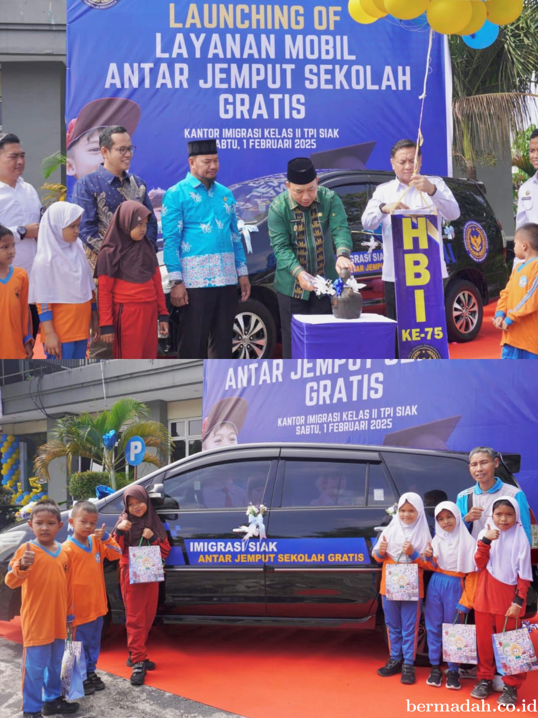 Inovasi Baru Imigrasi Siak, Kenalkan Mobil Antar Jemput Sekolah Gratis