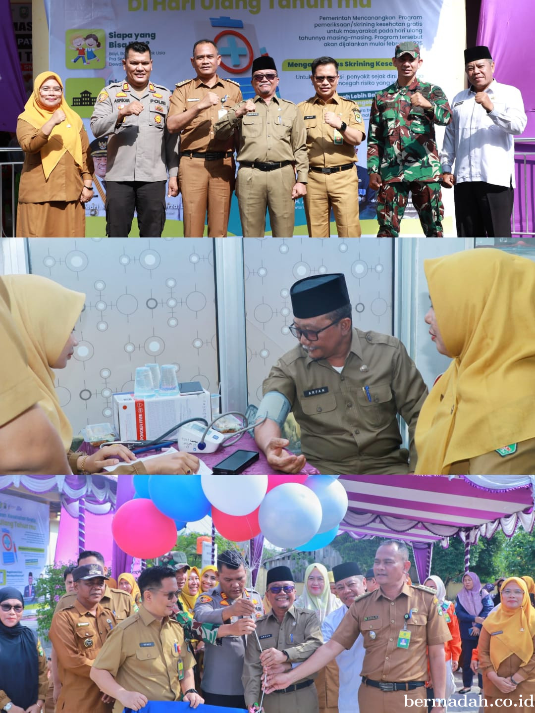 Warga Bungaraya Yang Berulang Tahun Hari ini Dapat Pemeriksaan Kesehatan Gratis
