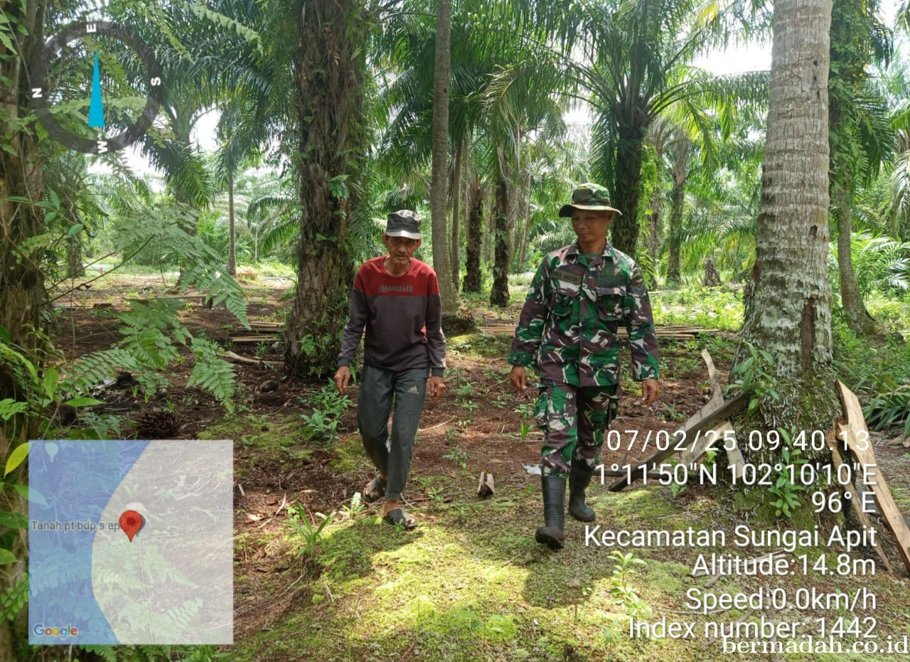 Penanggulangan Karhutla di Wilayah Koramil 02/Sungai Apit Jumat 7 Februari
