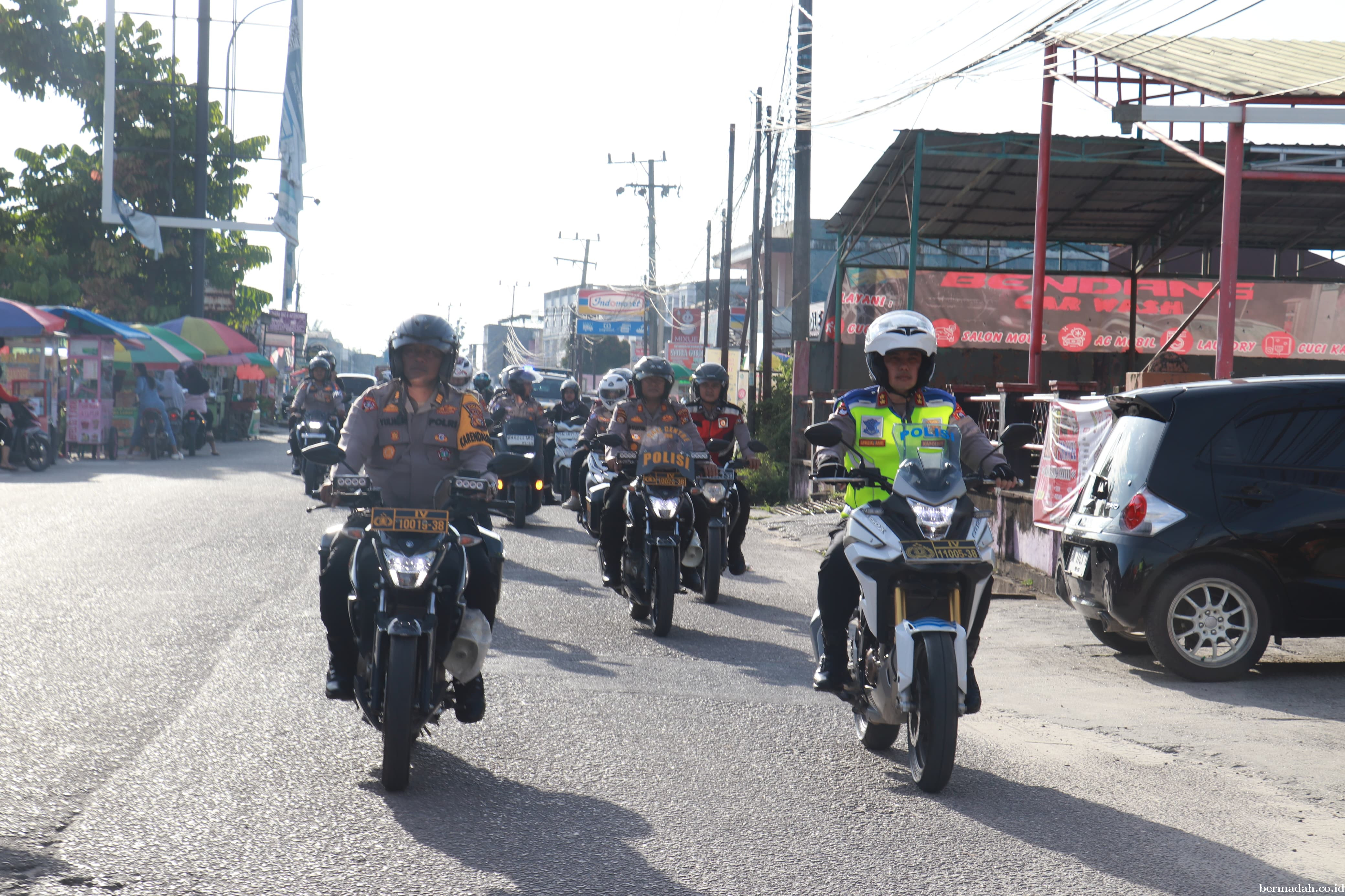 Kapolres Pelalawan Gelar Patroli Roda Dua, Jaga Kamtibmas Selama Bulan Ramadan