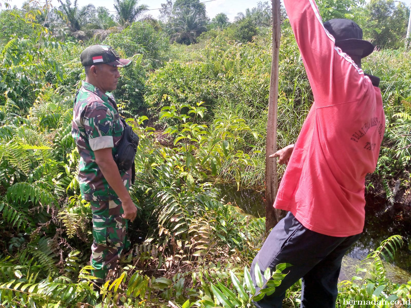 Penanggulangan Karhutla di Wilayah Koramil 02/Sungai Apit, Senin 10 Maret