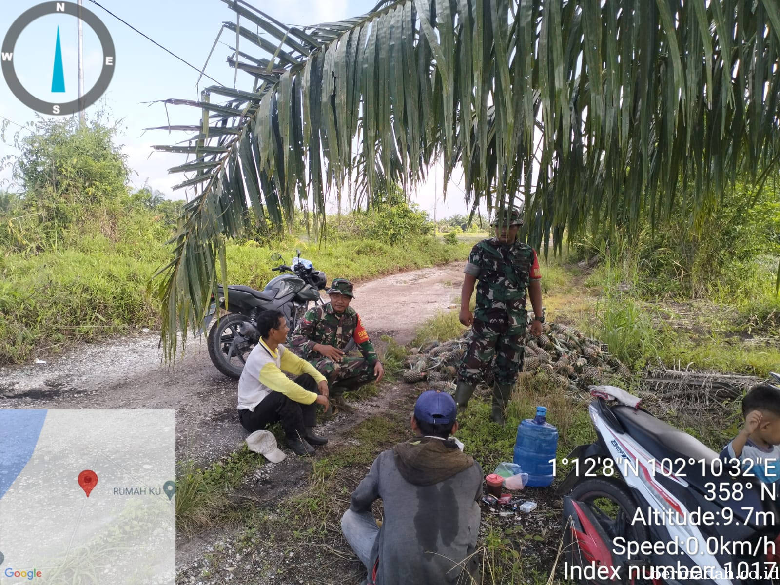 Penanggulangan Karhutla di Wilayah Koramil 02/Sungai Apit, Rabu 26 Maret