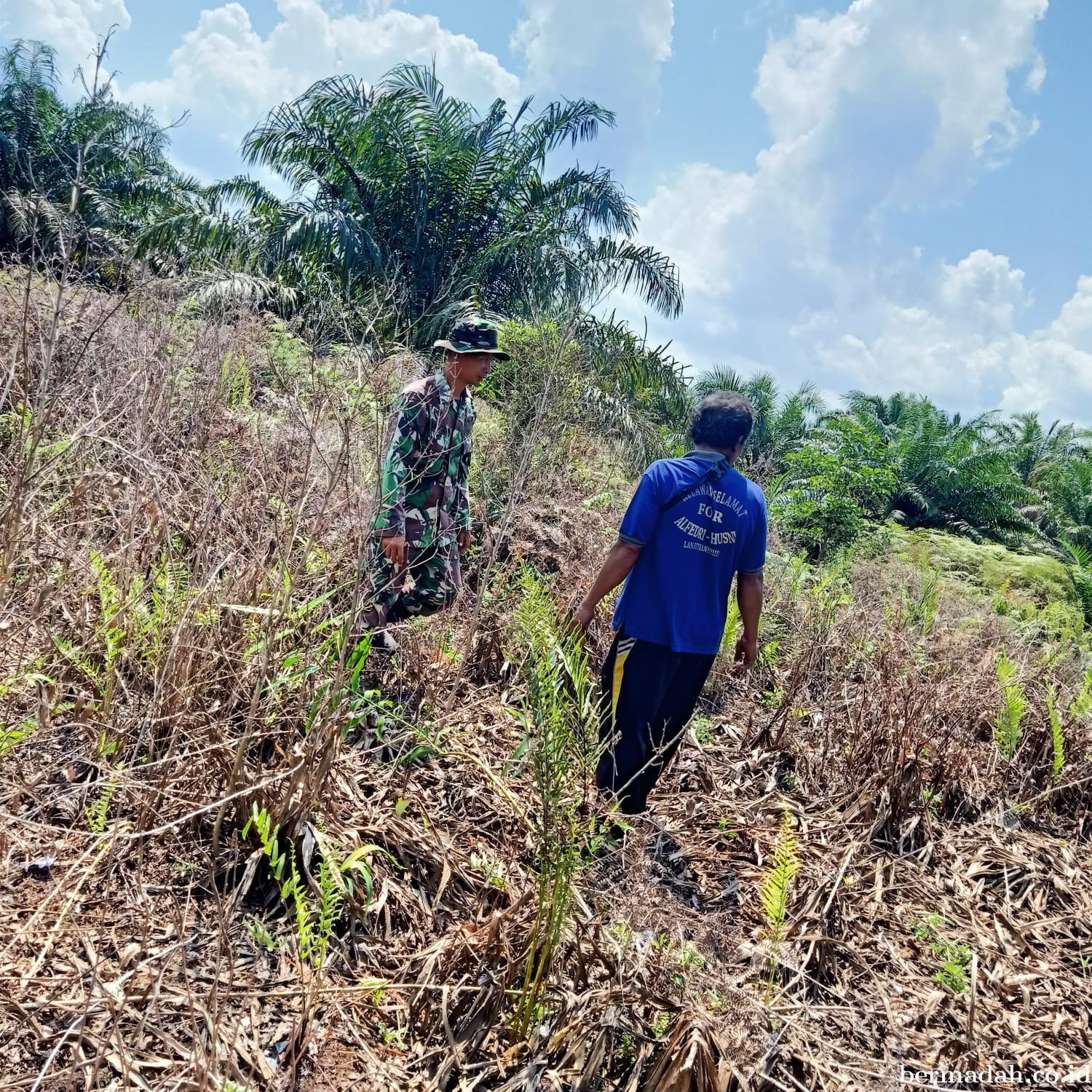 Penanggulangan Karhutla di Wilayah Koramil 02/Sungai Apit, Sabtu 17 Mei