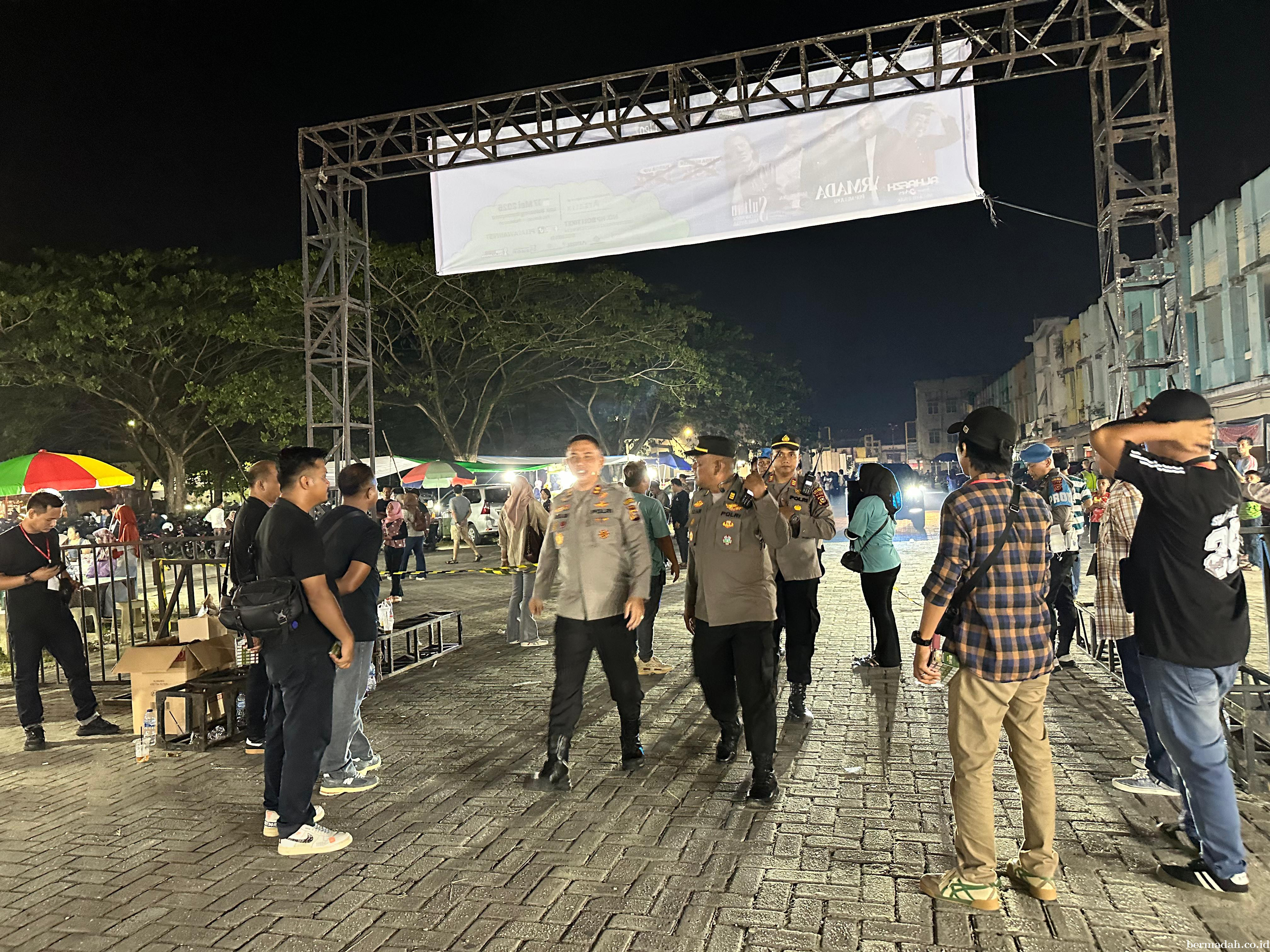 Patroli Gabungan Tim RAGA Jaga Kota Pangkalan Kerinci Tetap Aman dan Kondusif