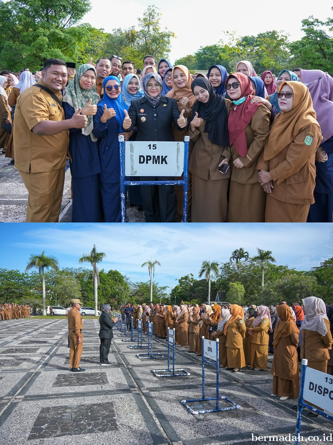 Jadi Pembina Apel Senin Perdana, ini Pesan Bupati Afni