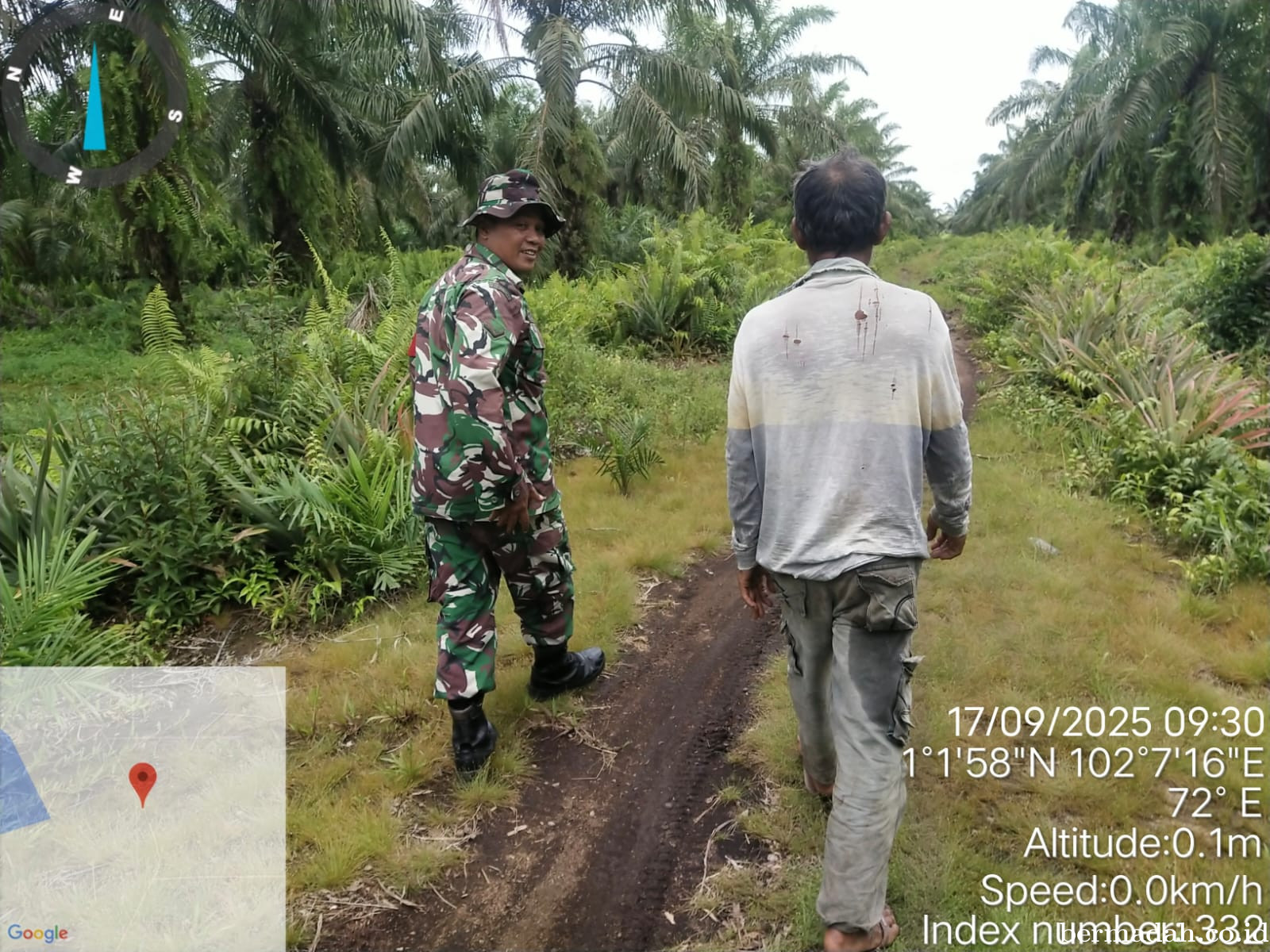 Penanggulangan Karhutla di Wilayah Koramil 02/Sungai Apit Rabu 17 September