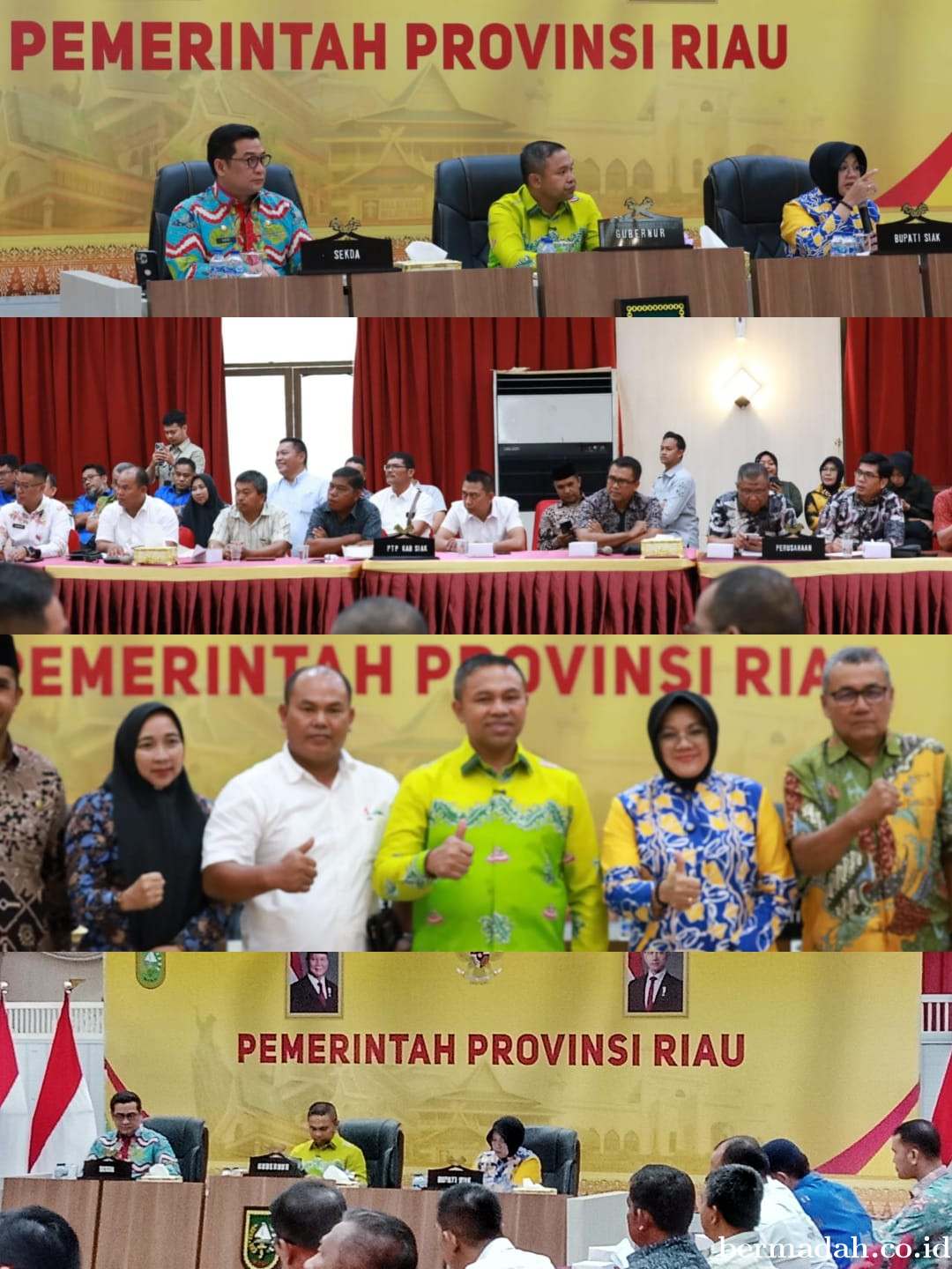 Rakor Bersama Pemprov Riau, Bupati Siak Minta Perusahaan Bantu Perbaiki Jalan Rusak