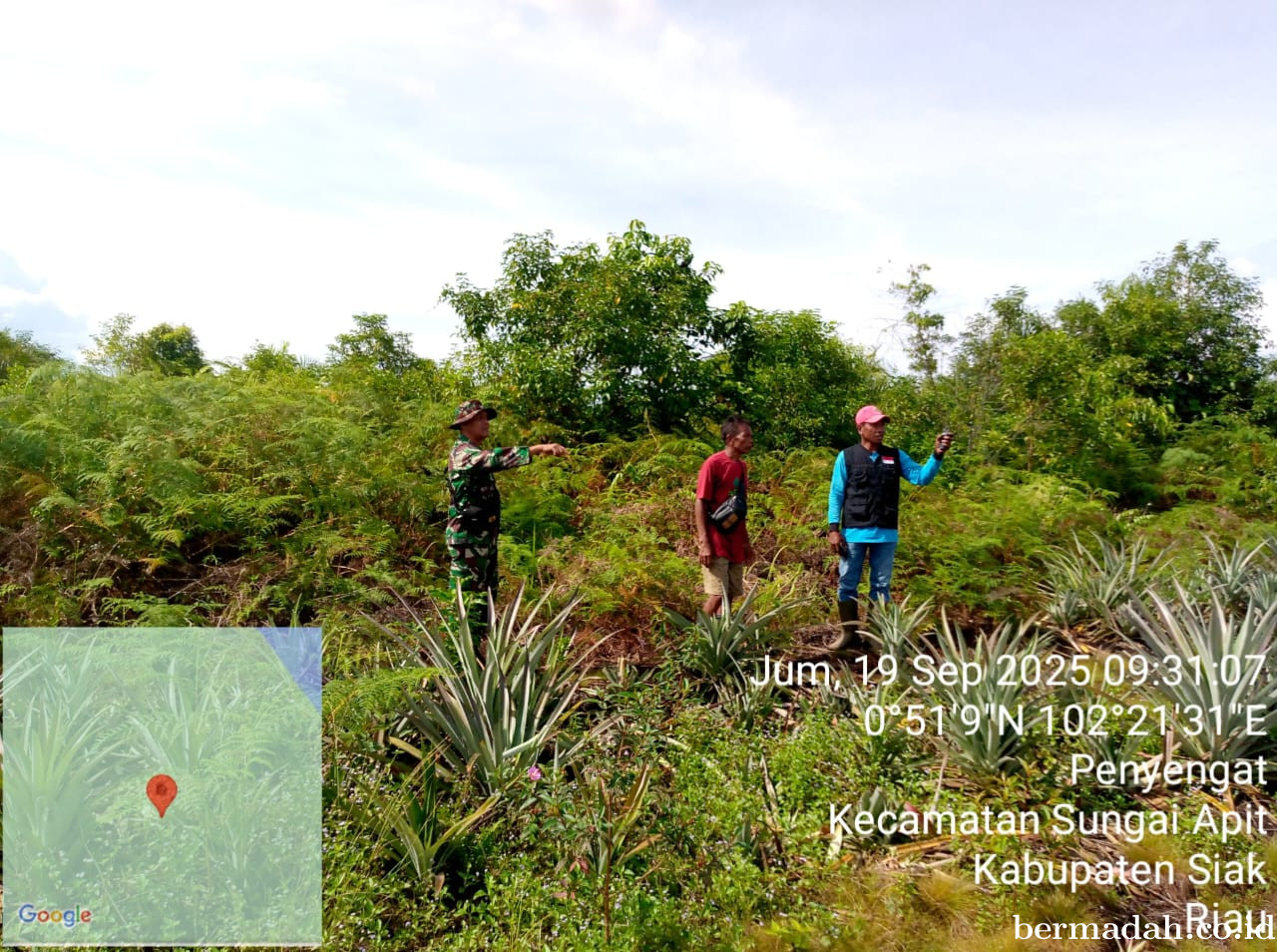 Penanggulangan Karhutla di Wilayah Koramil 02/Sungai Apit, Jumat 19 September
