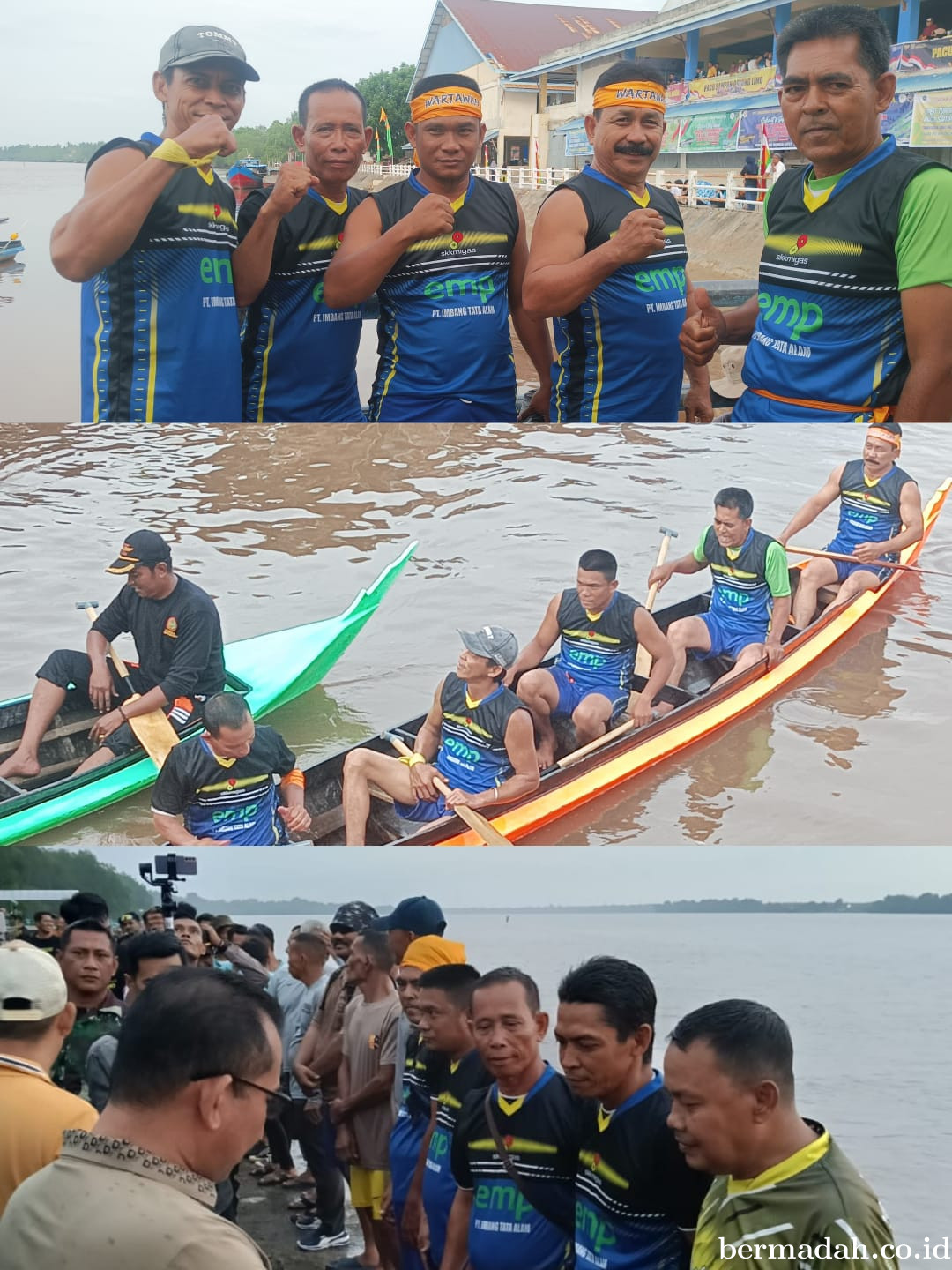 Tim Ekspedisi Wartawan Sungai Apit Melaju ke Final Pacu Sampan Limo