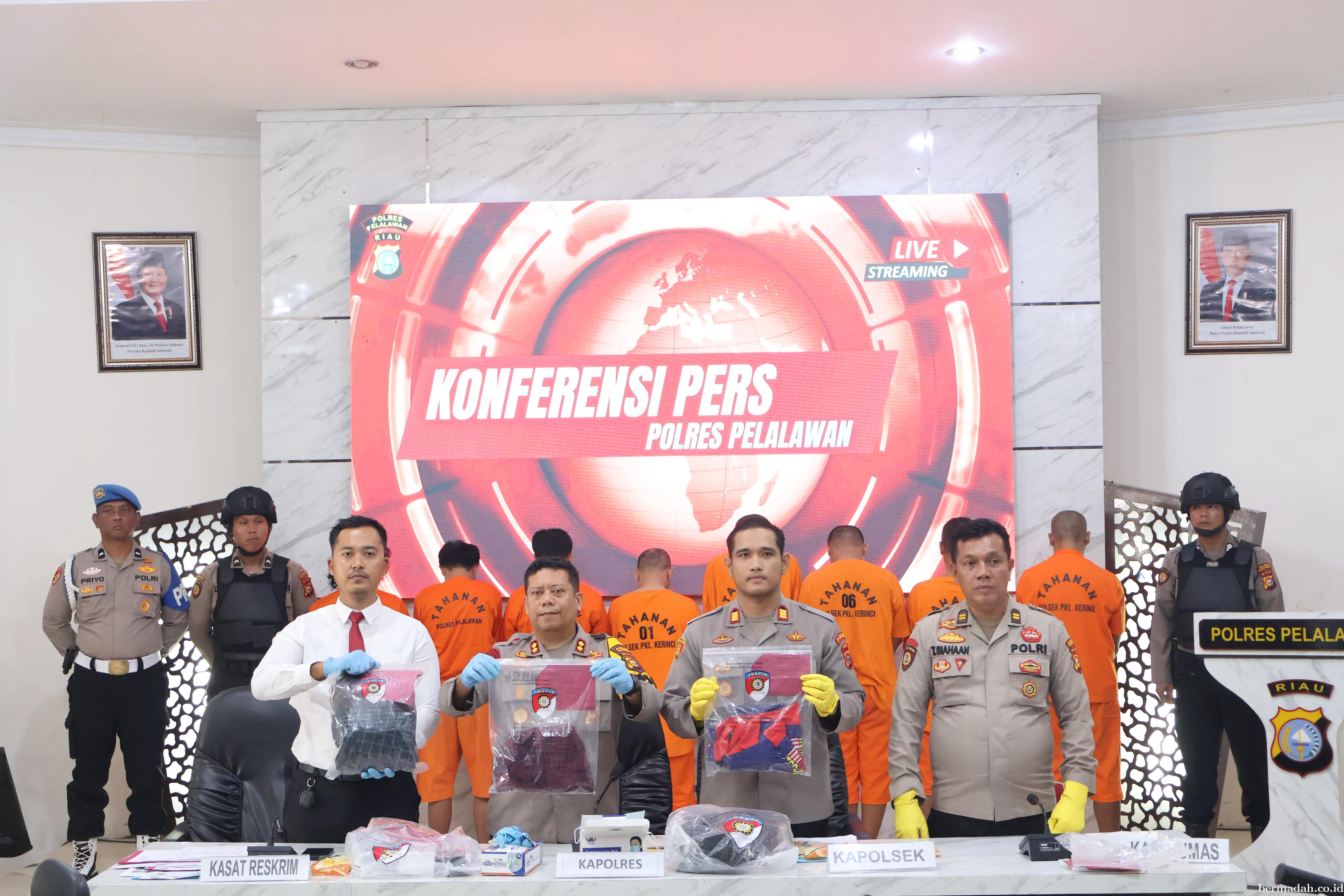 Polres Pelalawan Bongkar Sindikat Pemerasan Berkedok BNN Gadungan