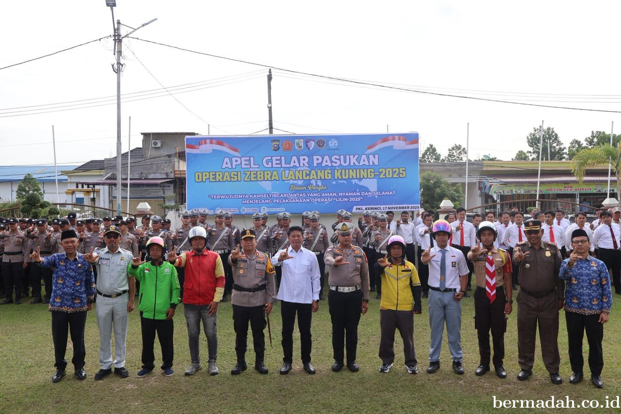 Polres Pelalawan Resmi Gelar Operasi Zebra Lancang Kuning 2025