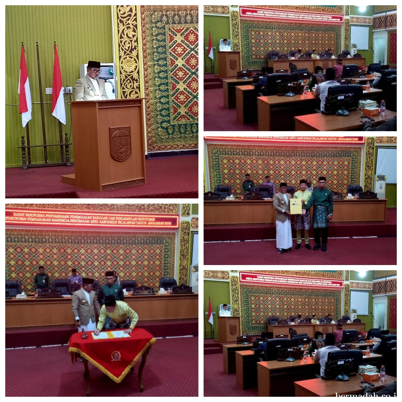 DPRD Pelalawan Sahkan Perubahan  APBD 2025