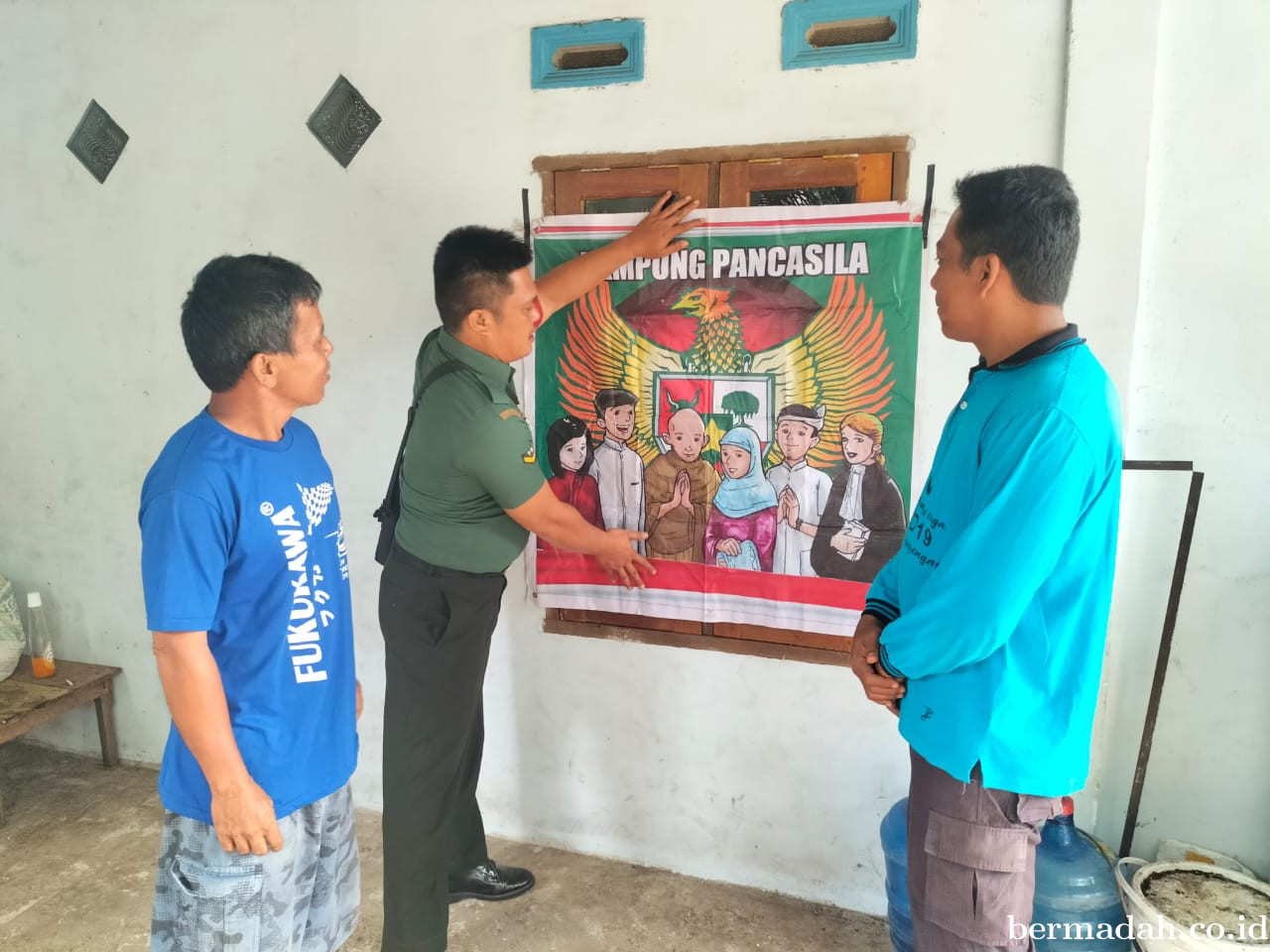 Kamis 27 November, Babinsa Koramil 02/SA Komsos dan Sosialisasi Tentang Nilai-Nilai Pancasila