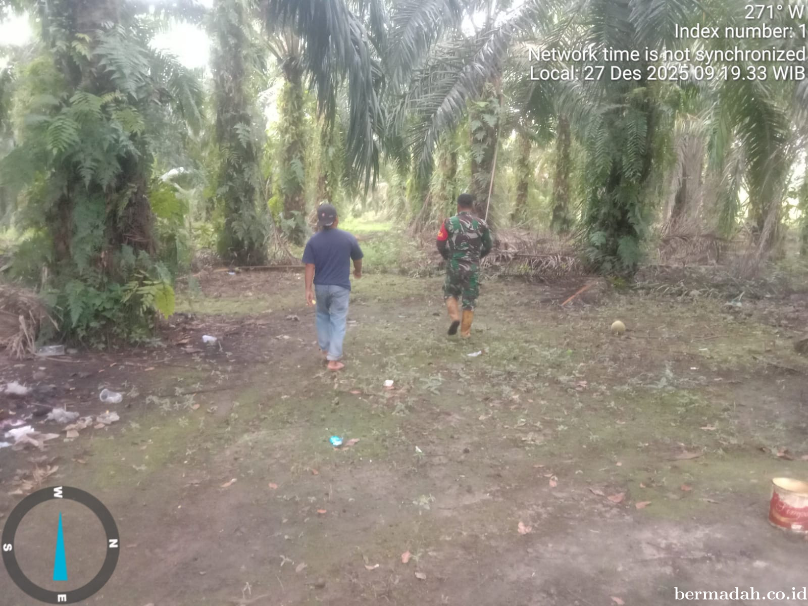 Penanggulangan Karhutla di Wilayah Koramil 02/Sungai Apit, Sabtu 27 Desember