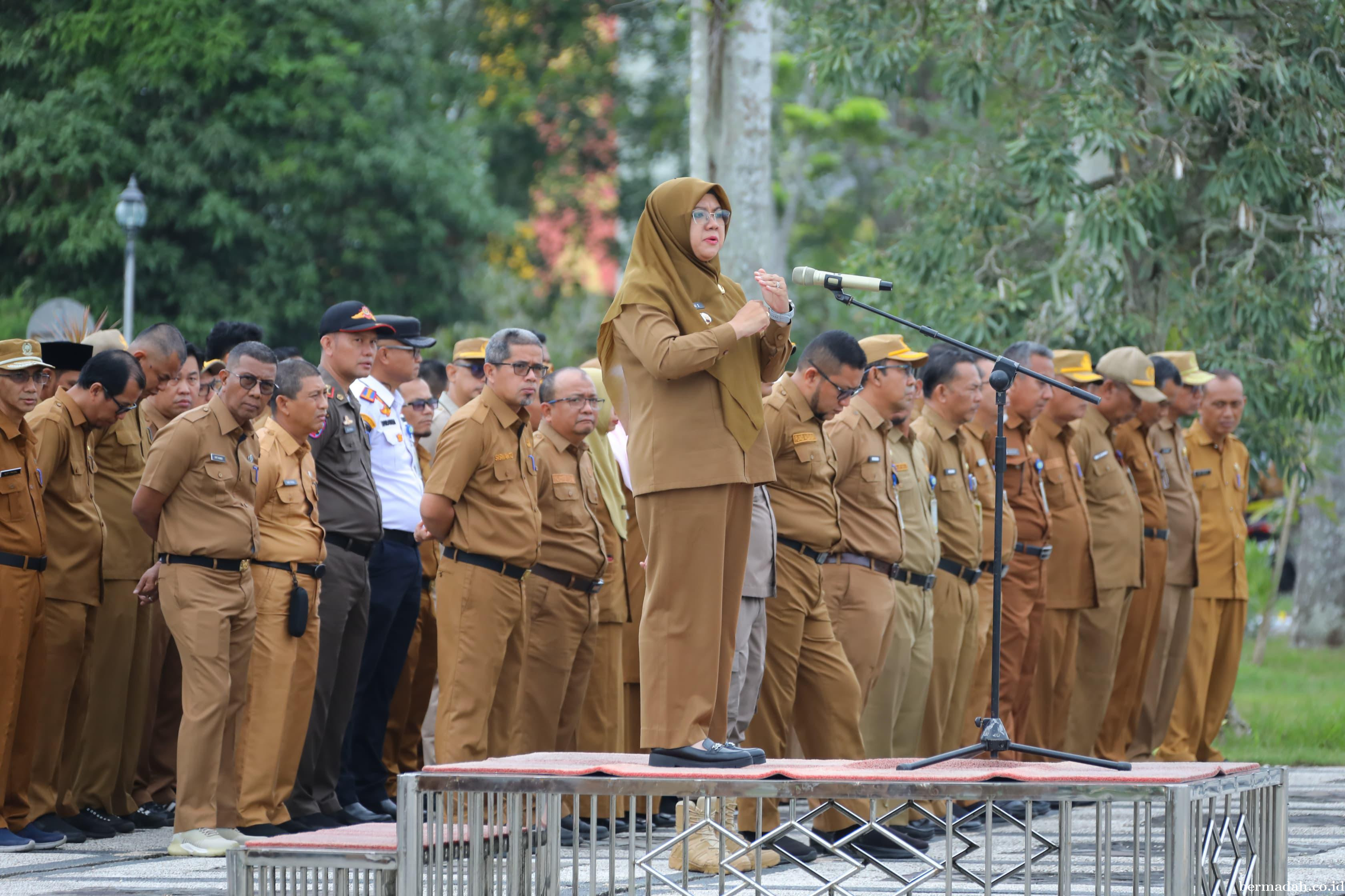 Bupati Siak Ajak ASN Tingkatkan Kinerja dan Pelayanan Publik Tahun 2026