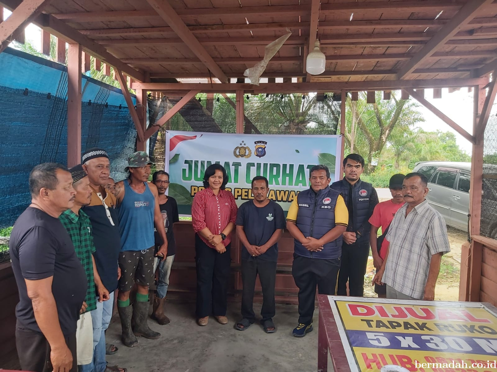 Jumat Curhat, Satresnarkoba Polres Pelalawan Serap Aspirasi Warga