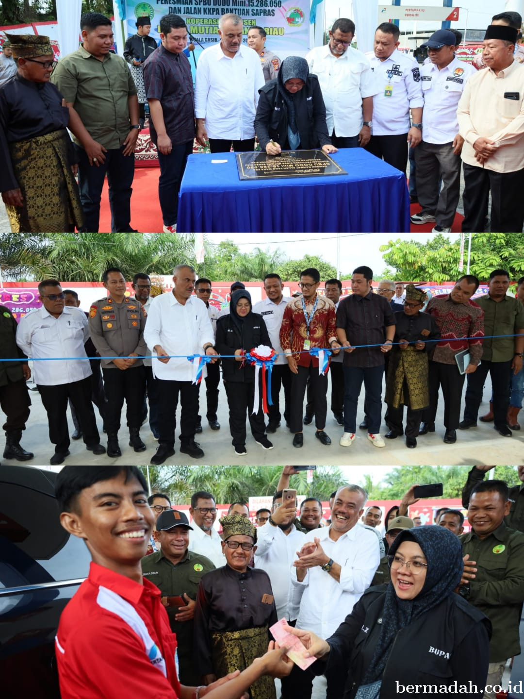 Bupati Siak Resmikan SPBU Mini di Gasib, Dorong Kemandirian Koperasi
