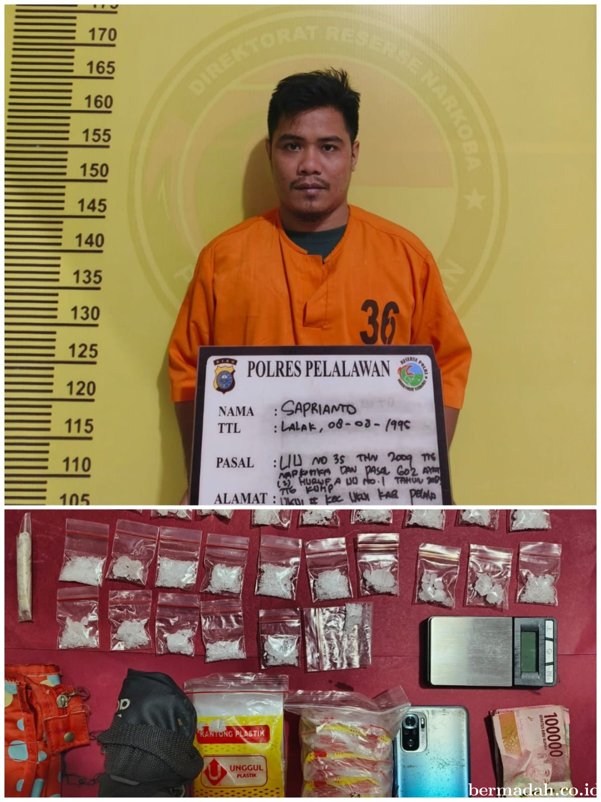 Penggerebekan Narkoba di Ukui, Polisi Amankan Puluhan Paket Sabu