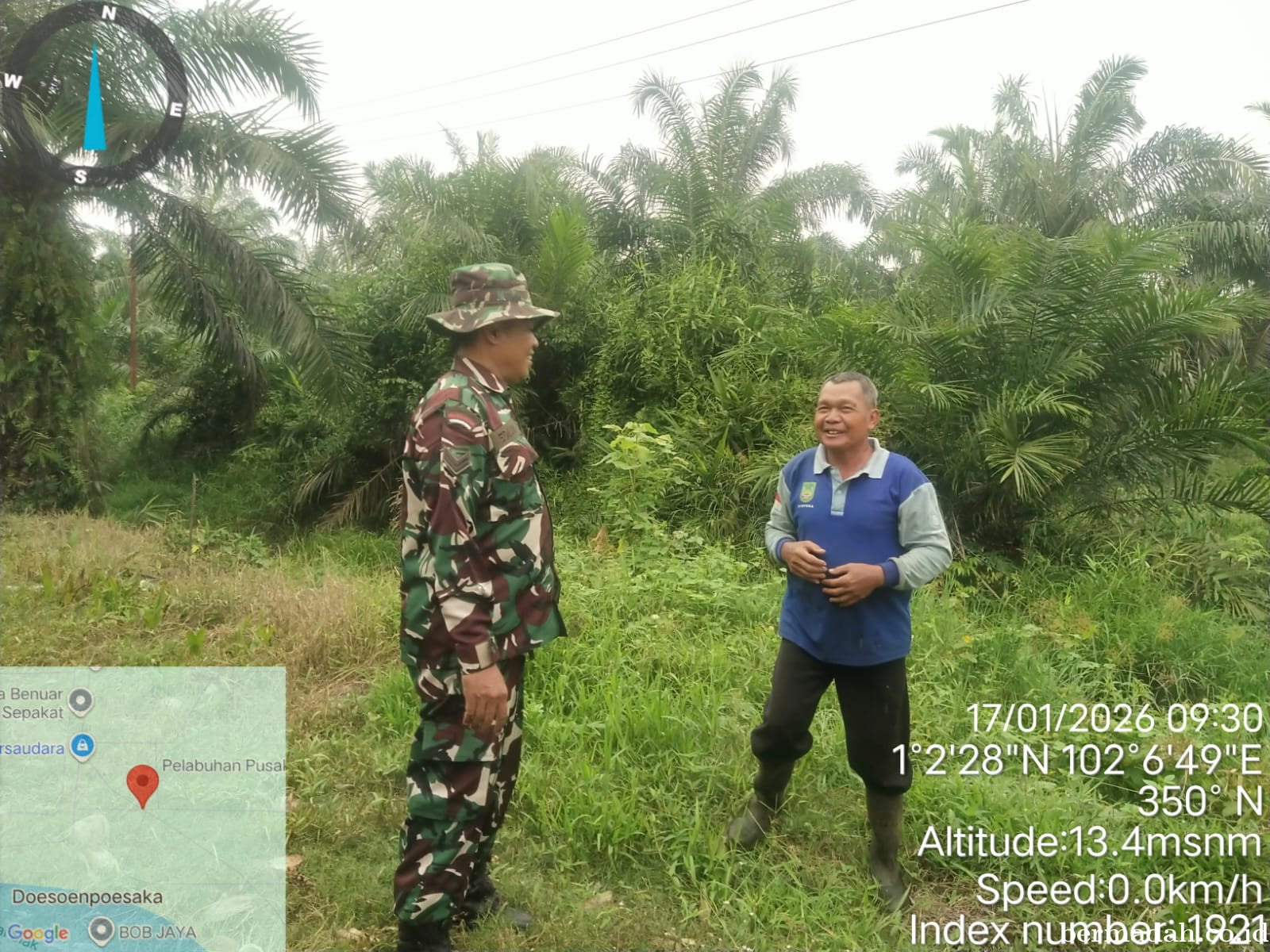 Penanggulangan Karhutla di Wilayah Koramil 02/Sungai Apit Sabtu 17 Januari