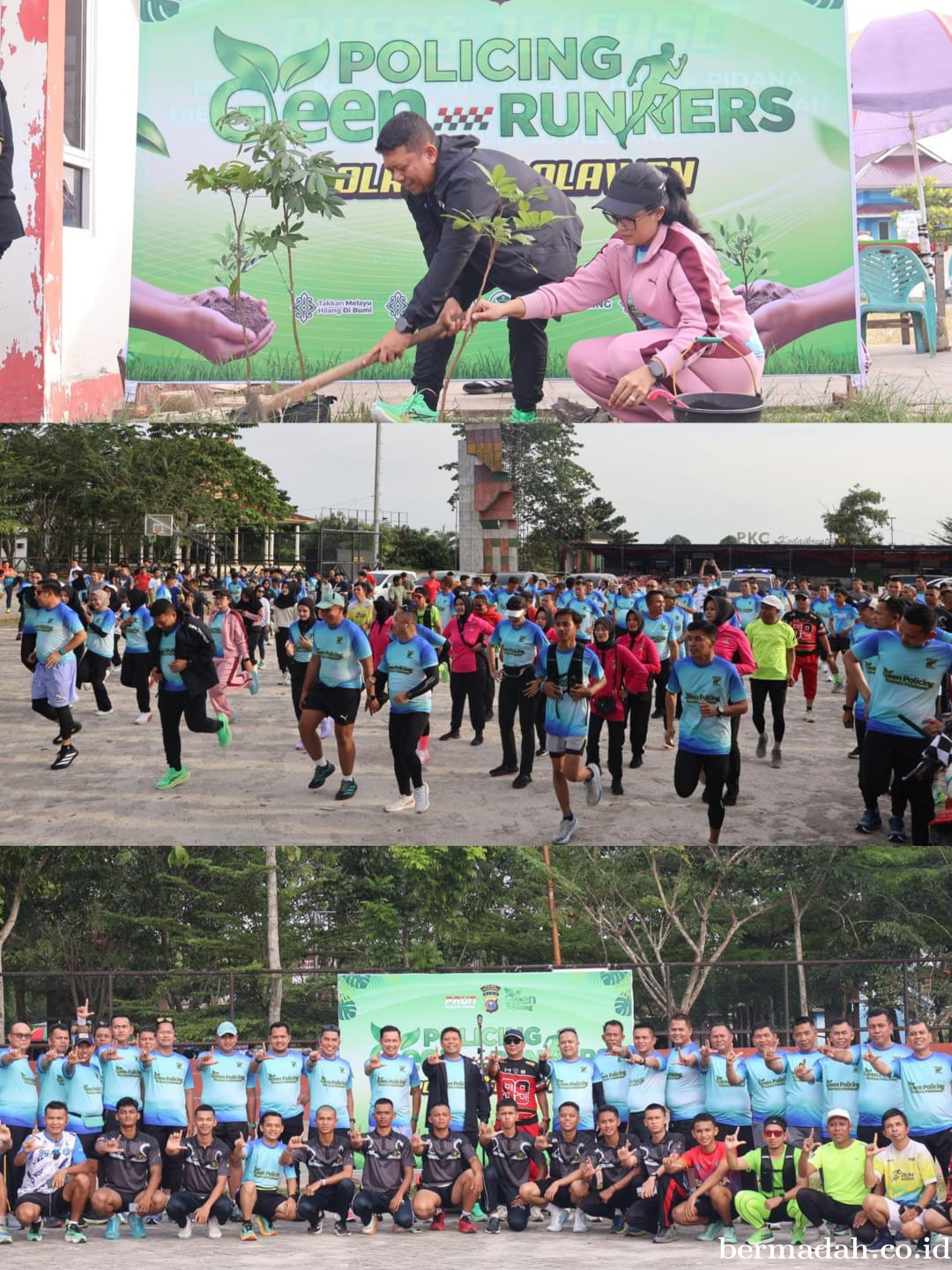 Polres Pelalawan Luncurkan Policing Green Runners