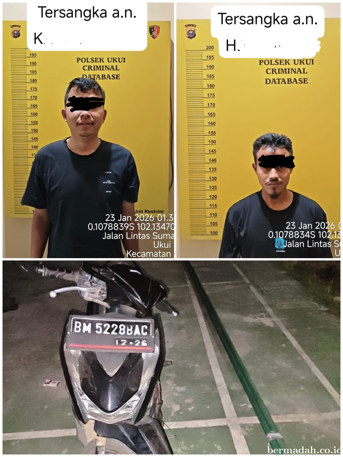 Dua Warga Bukit Gajah Dibekuk Kasus Pencurian Galah Palm Pro PT IIS