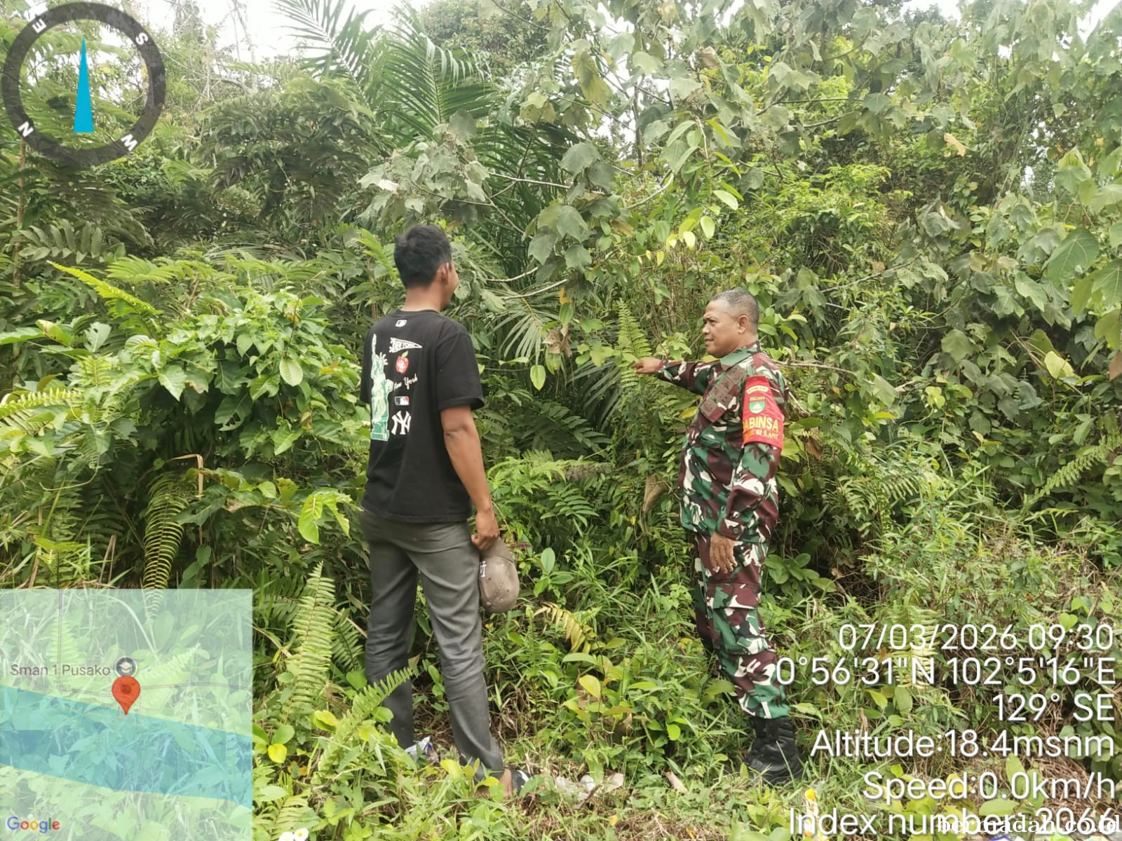 Penanggulangan Karhutla di Wilayah Koramil 02/Sungai Apit Sabtu 7 Maret