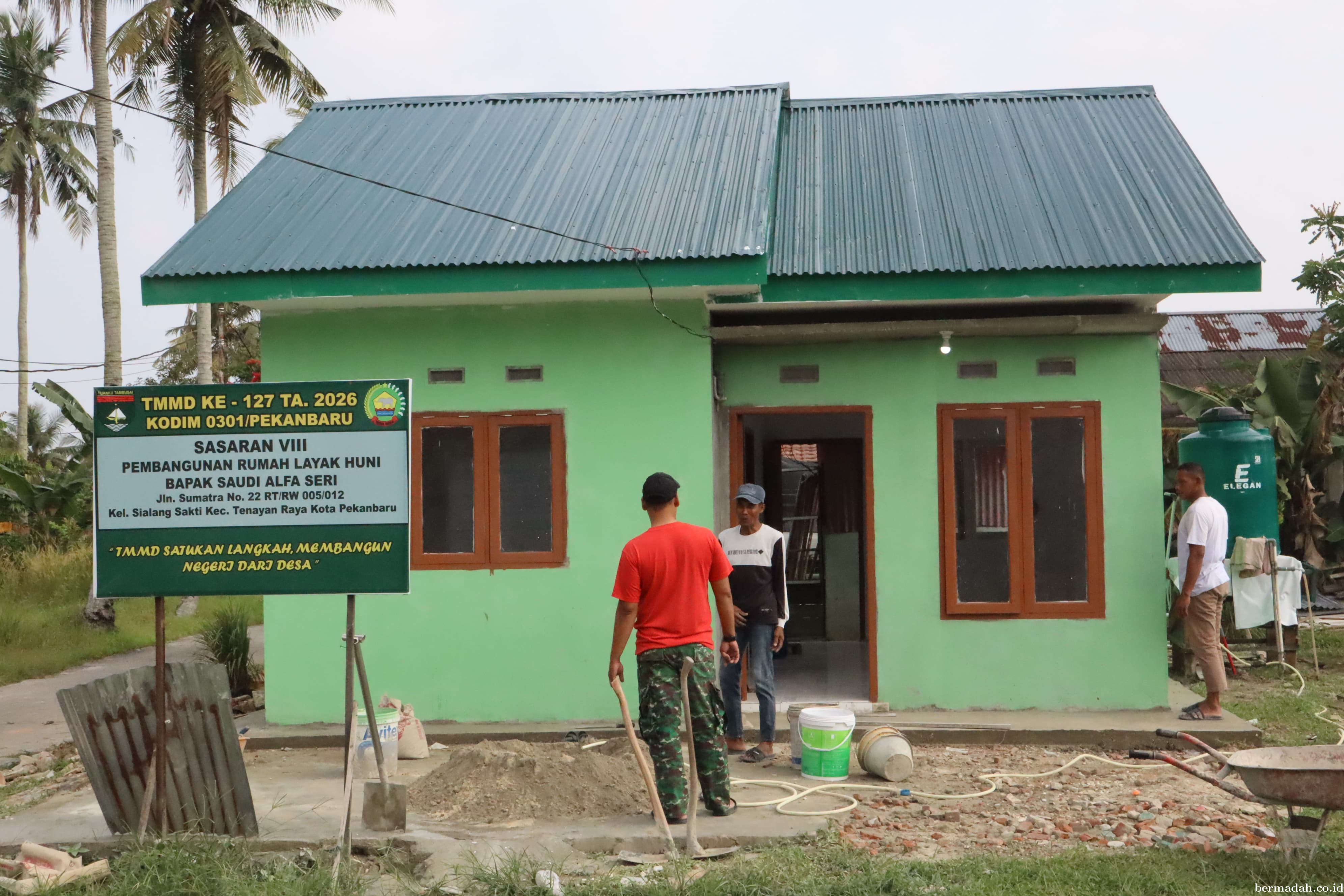 Dua Hari Jelang Penutupan TMMD, Rumah Saudi Alfa Seri Sudah 98 Persen Rampung