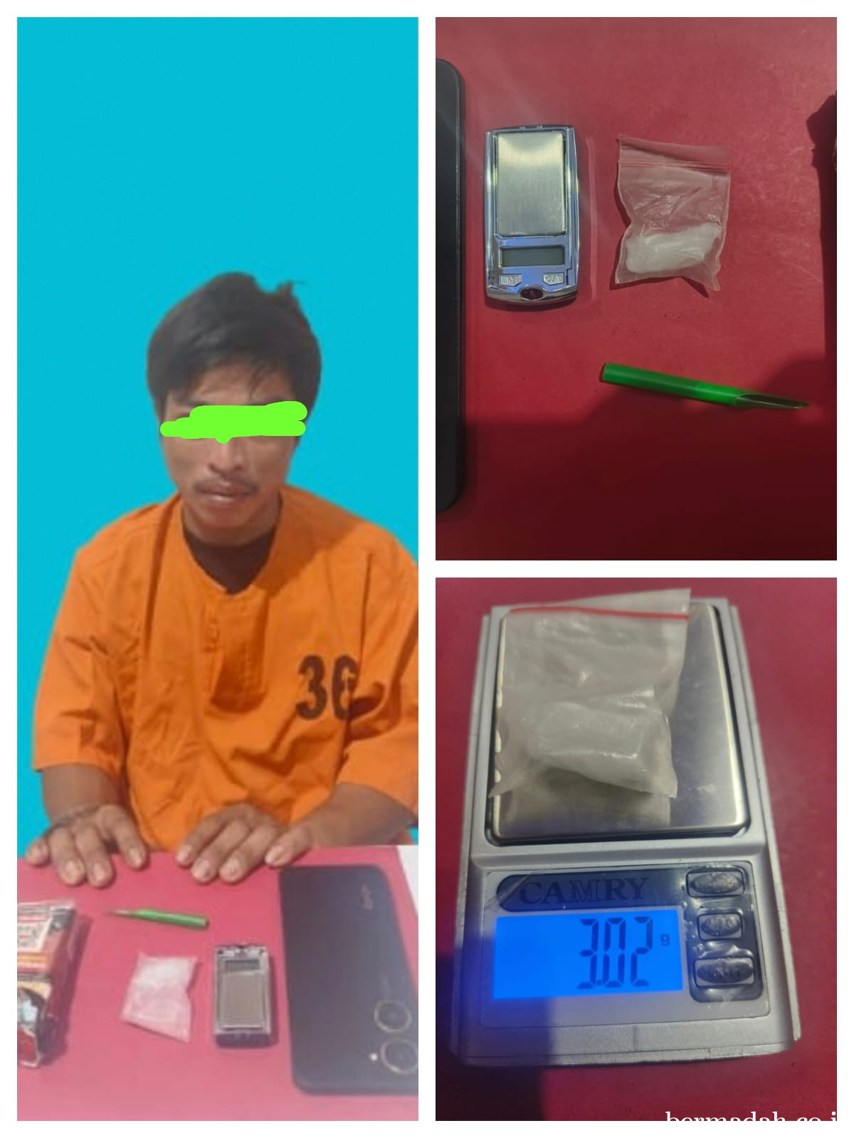 Penggerebekan di Pondok Sawit Segati, Polisi Amankan Buruh Diduga Edarkan Sabu