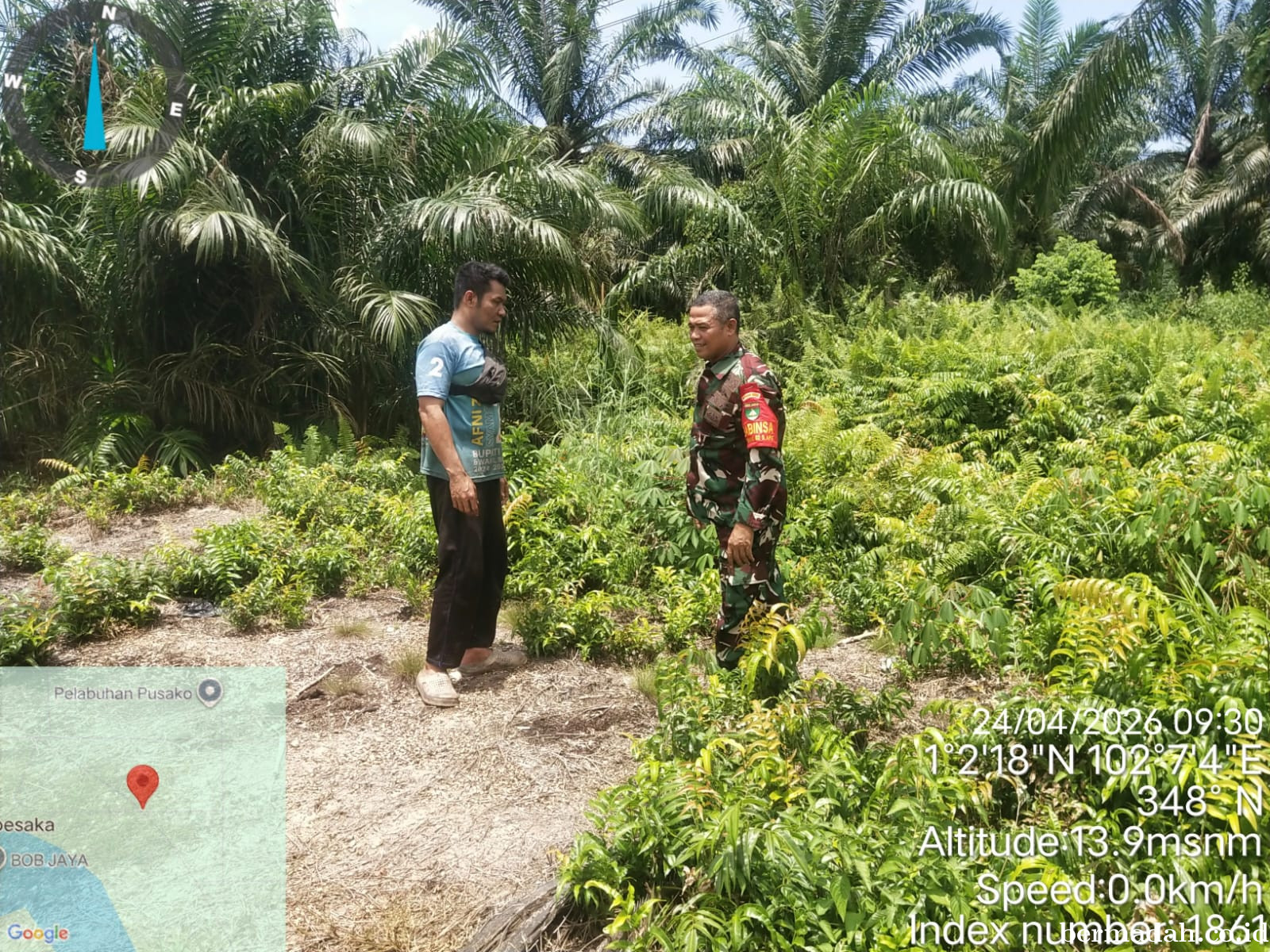 Penanggulangan Karhutla di Wilayah Koramil 02/Sungai Apit Jumat 24 April