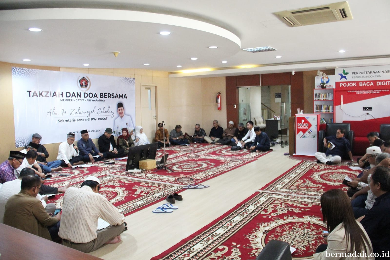 PWI Pusat Gelar Takziah dan Doa Bersama Almarhum Sekjen Zulmansyah Sekedang