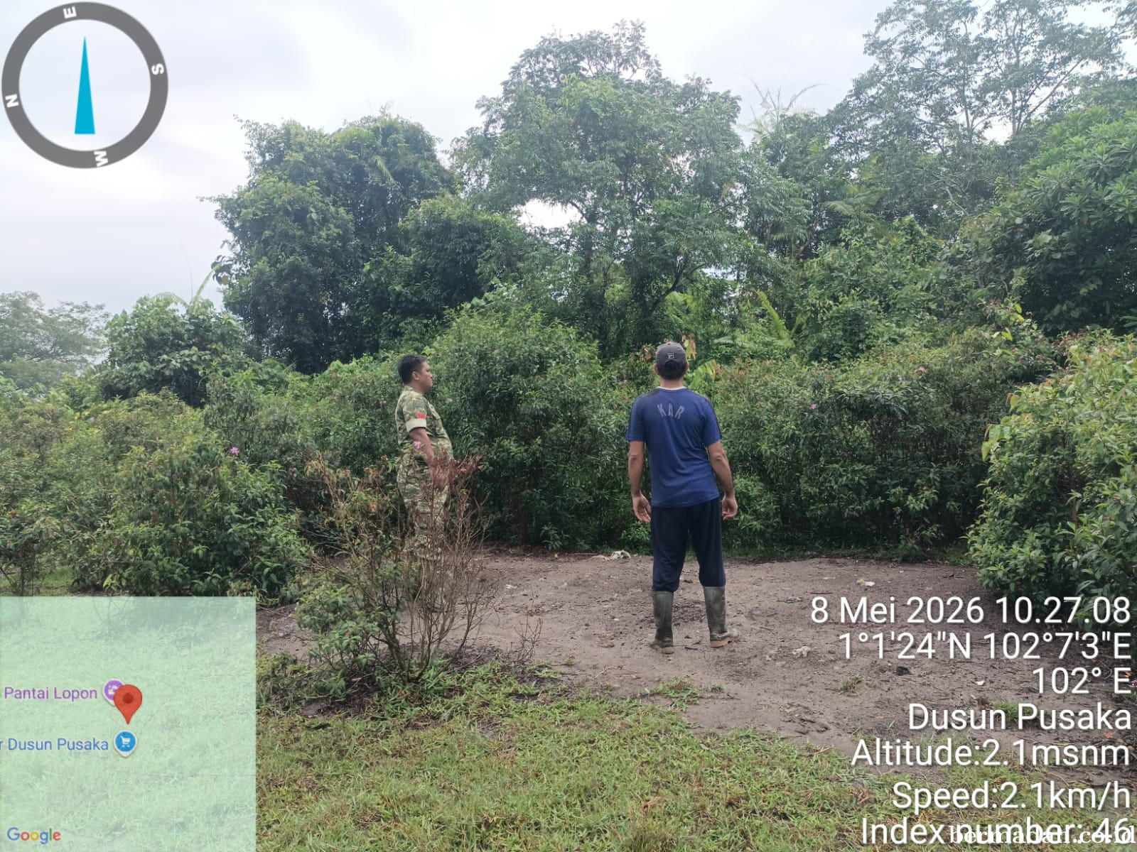 Penanggulangan Karhutla di Wilayah Koramil 02/Sungai Apit, Jumat 8 Mei
