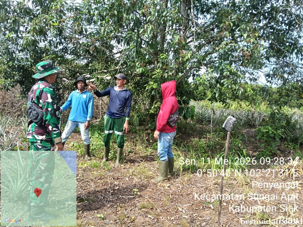Penanggulangan Karhutla di Wilayah Koramil 02/Sungai Apit, Senin11 Mei 2026