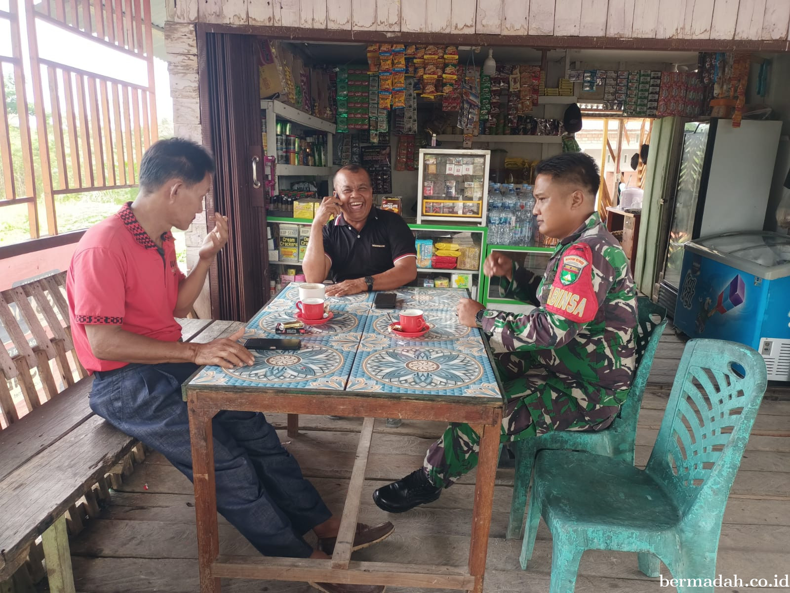 Kamis 14 Mei, Koramil 02/Sungai Apit, Kodim 0322/Siak Komsos di Kampung Perincit