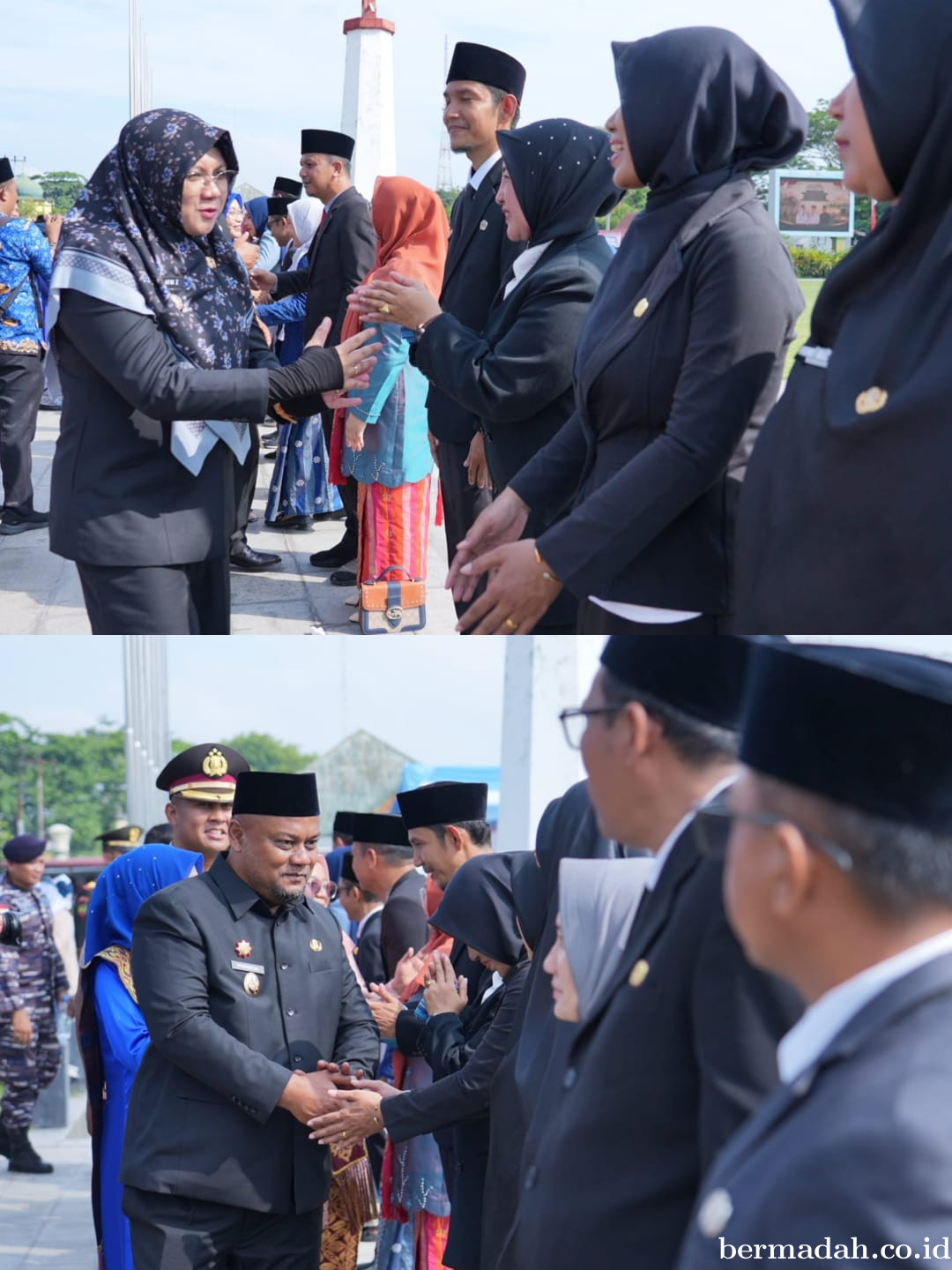 Terapkan Manajemen Talenta, Empat Putra Daerah Dilantik Jadi Kadis di Depan Istana Siak