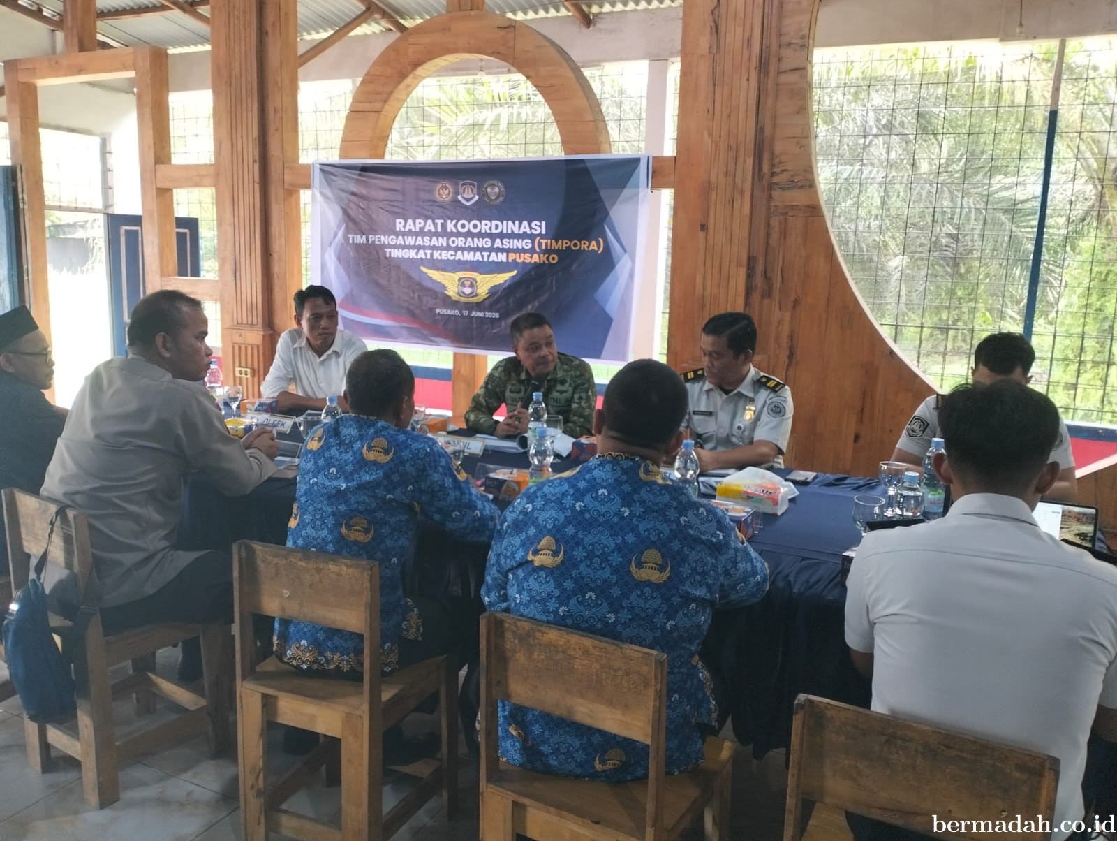 Rapat Koordinasi Tim Pengawasan Orang Asing Tingkat Kecamatan Pusako