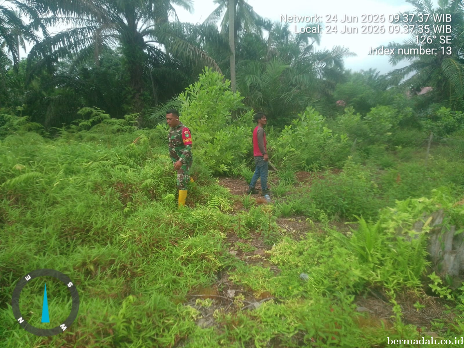 Penanggulangan Karhutla di Wilayah Koramil 02/Sungai Apit, Rabu24 Juni