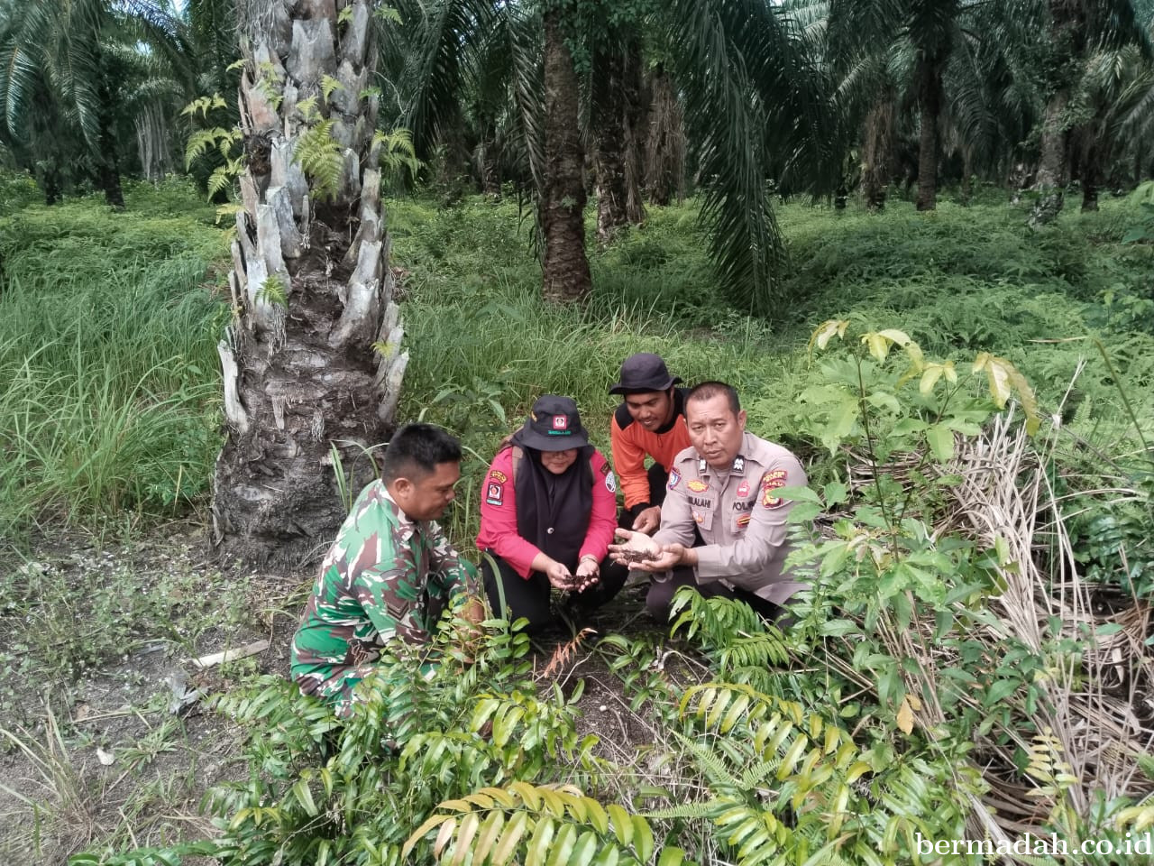 Penanggulangan Karhutla di Wilayah Koramil 02/Sungai Apit, Kamis 25 Juni