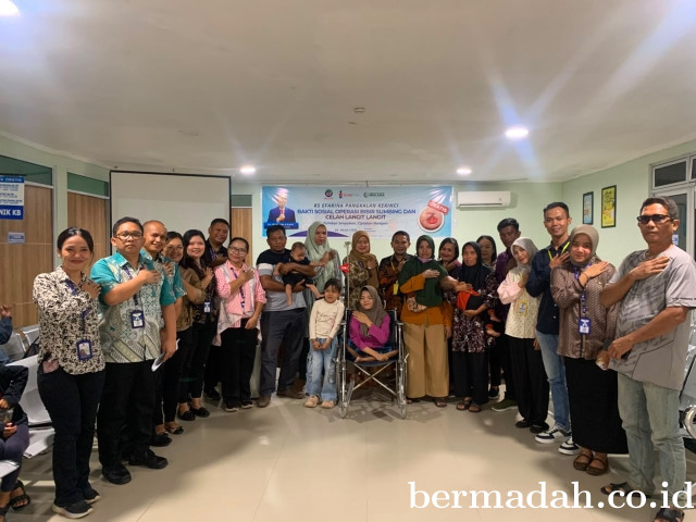 RS Efarina Gelar Bakti Sosial Operasi Bibir Sumbing Gratis Bersama Smile Train dan RS Ibnu Sina