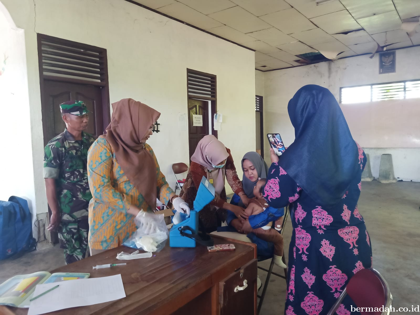 Kamis 9 Juli, Babinsa Koramil 02/SA Follow Up/Mengunjungi Anak Asuh Stunting