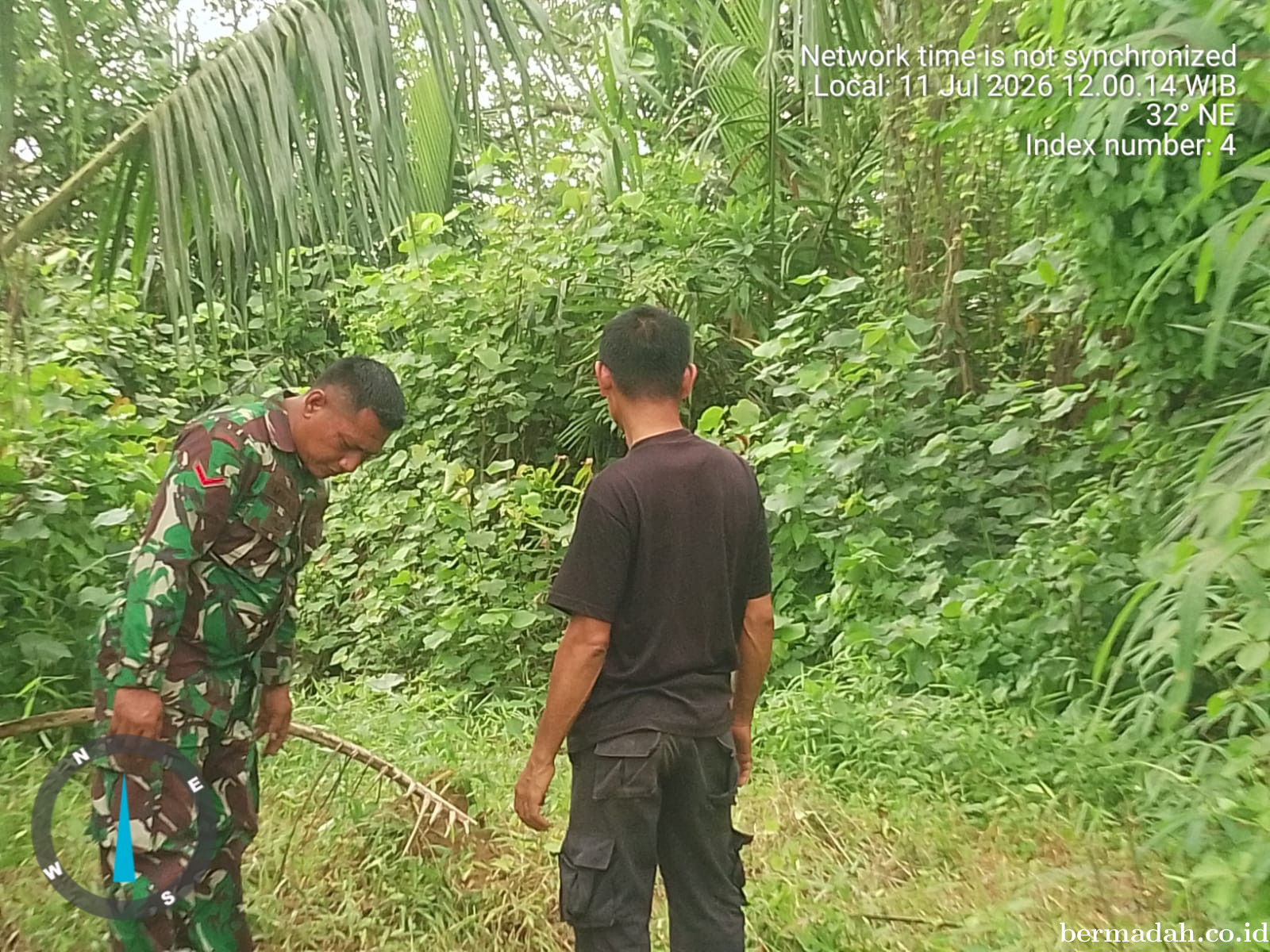 Penanggulangan Karhutla di Wilayah Koramil 02/Sungai Apit Sabtu 11 Juli