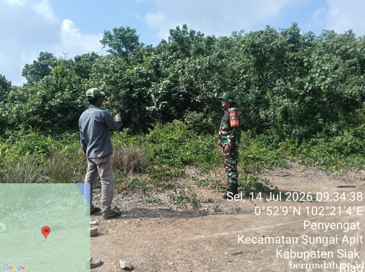 Penanggulangan Karhutla di Wilayah Koramil 02/Sungai Apit, Selasa14 Juli