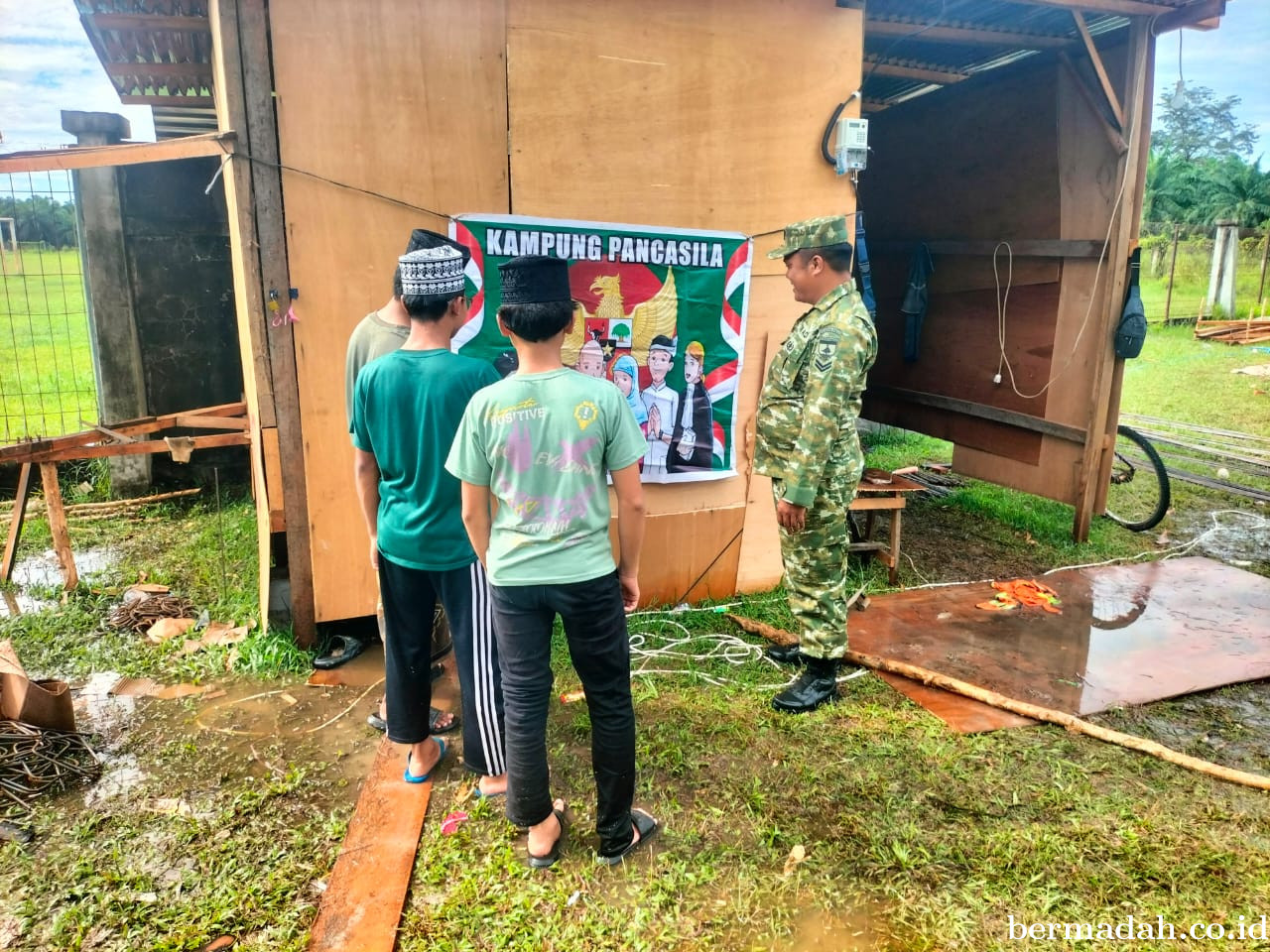 Jumat 24 Juli, Babinsa Koramil 02/SA Komsos dan Sosialisasi Nilai-Nilai Pancasila