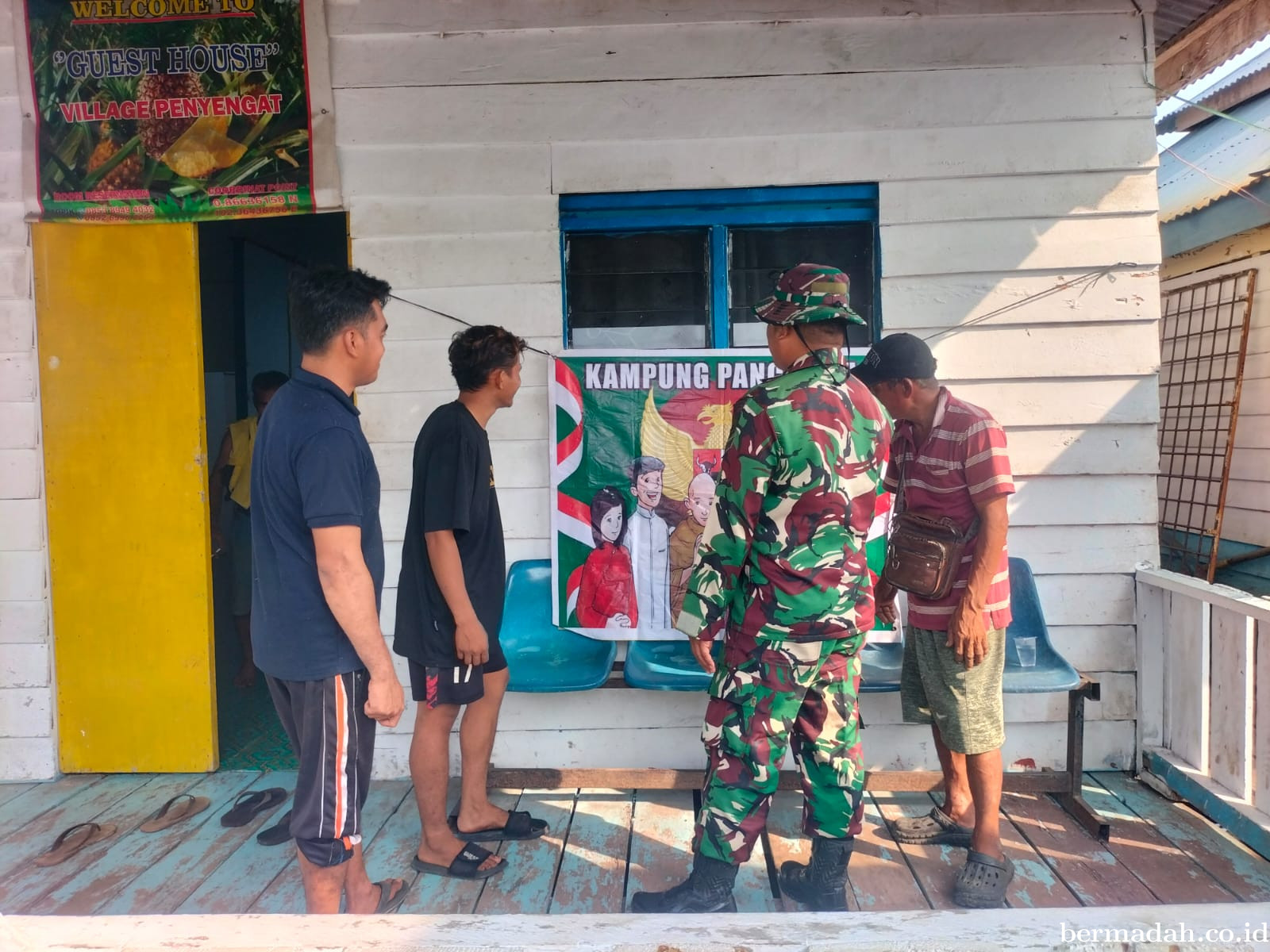 Selasa 11 Agustus, Babinsa Koramil 02/SA Komsos dan Sosialisasi tentang Nilai-Nilai Pancasila