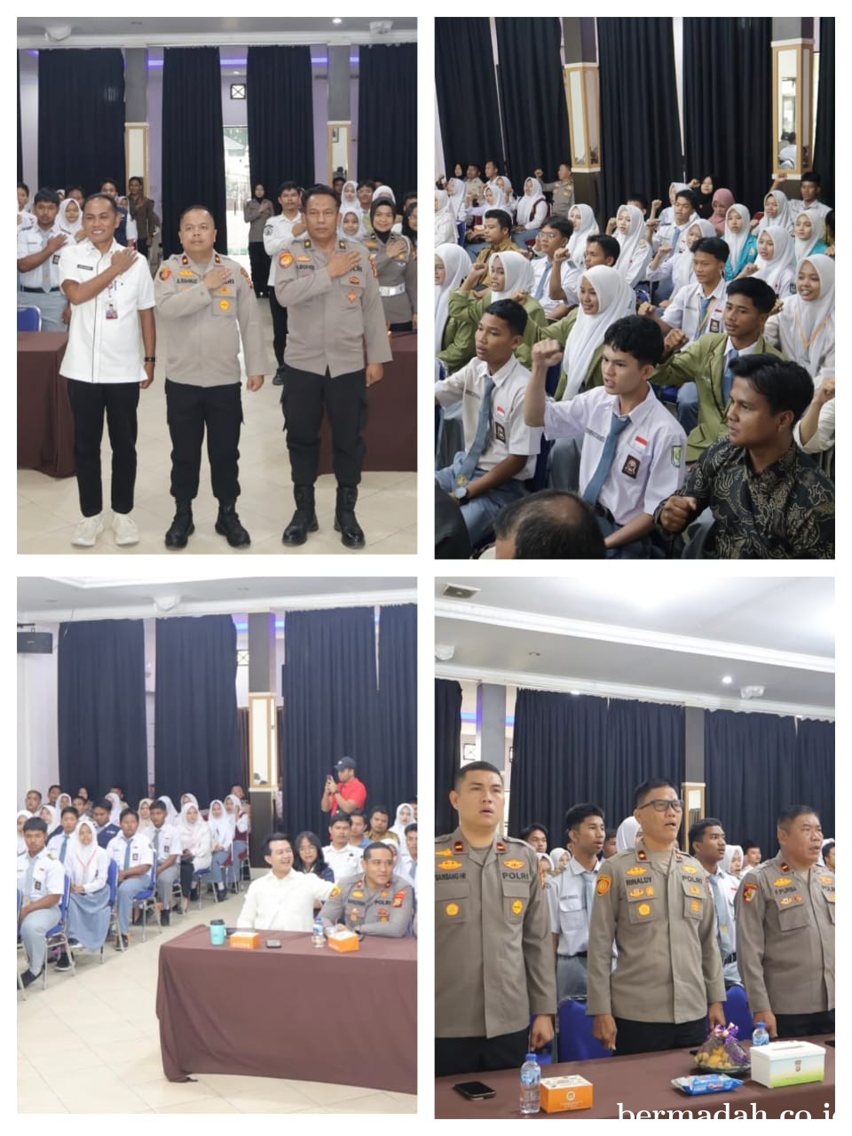 Polres Pelalawan Bekali Pelajar Lewat Program Bhuwana Lestari