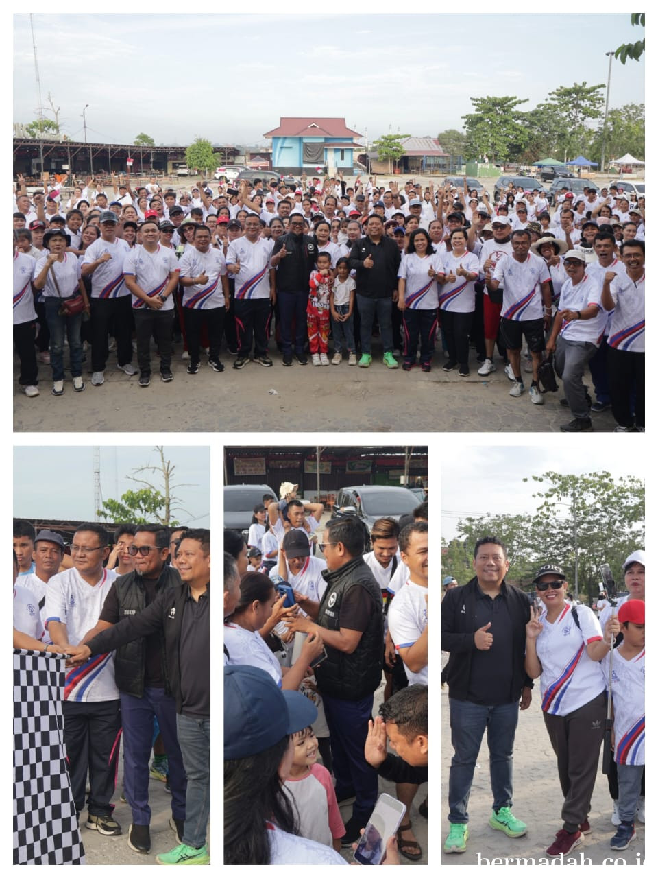 Kapolres Pelalawan Hadiri Jalan Santai HUT ke-29 HKBP Maduma