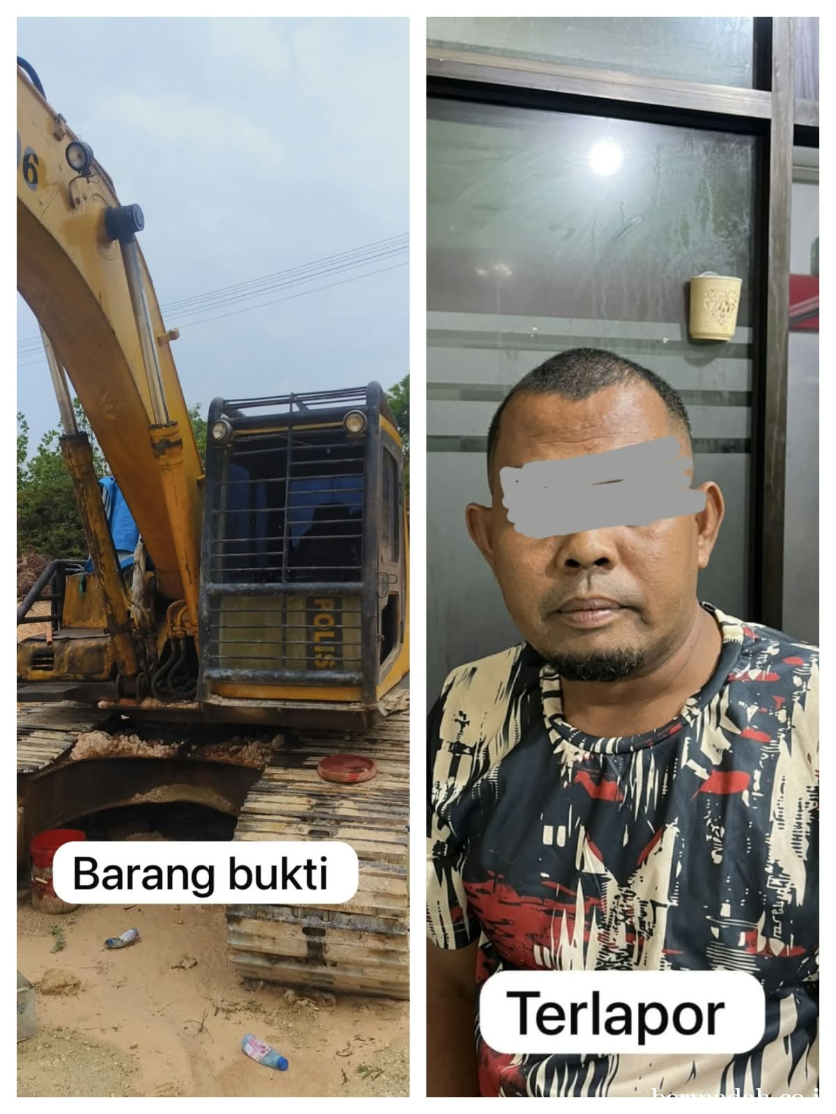 Polres Pelalawan Bongkar Tambang Galian C Ilegal di Kerumutan