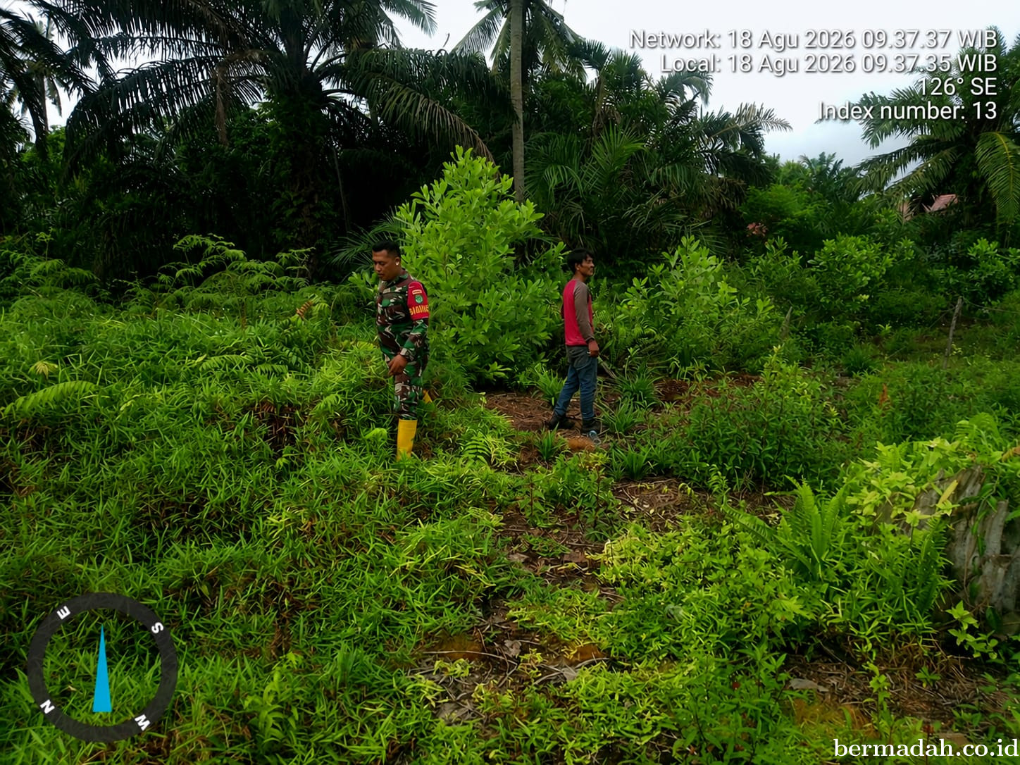 Penanggulangan Karhutla di Wilayah Koramil 02/Sungai Apit, Selasa tanggal 18 Agustus