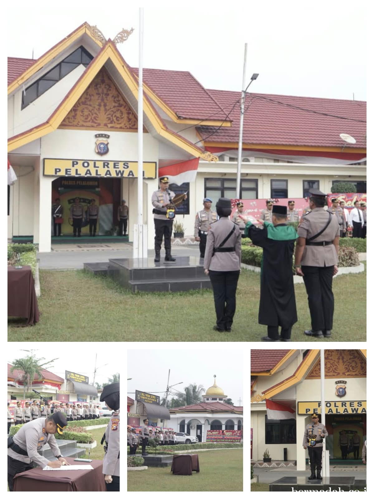 Kapolres Pelalawan Pimpin Sertijab Kasat Lantas