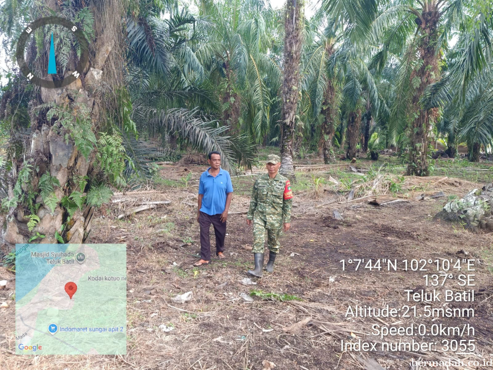 Penanggulangan Karhutla di Wilayah Koramil 02/Sungai Apit, Jumat 21 Agustus